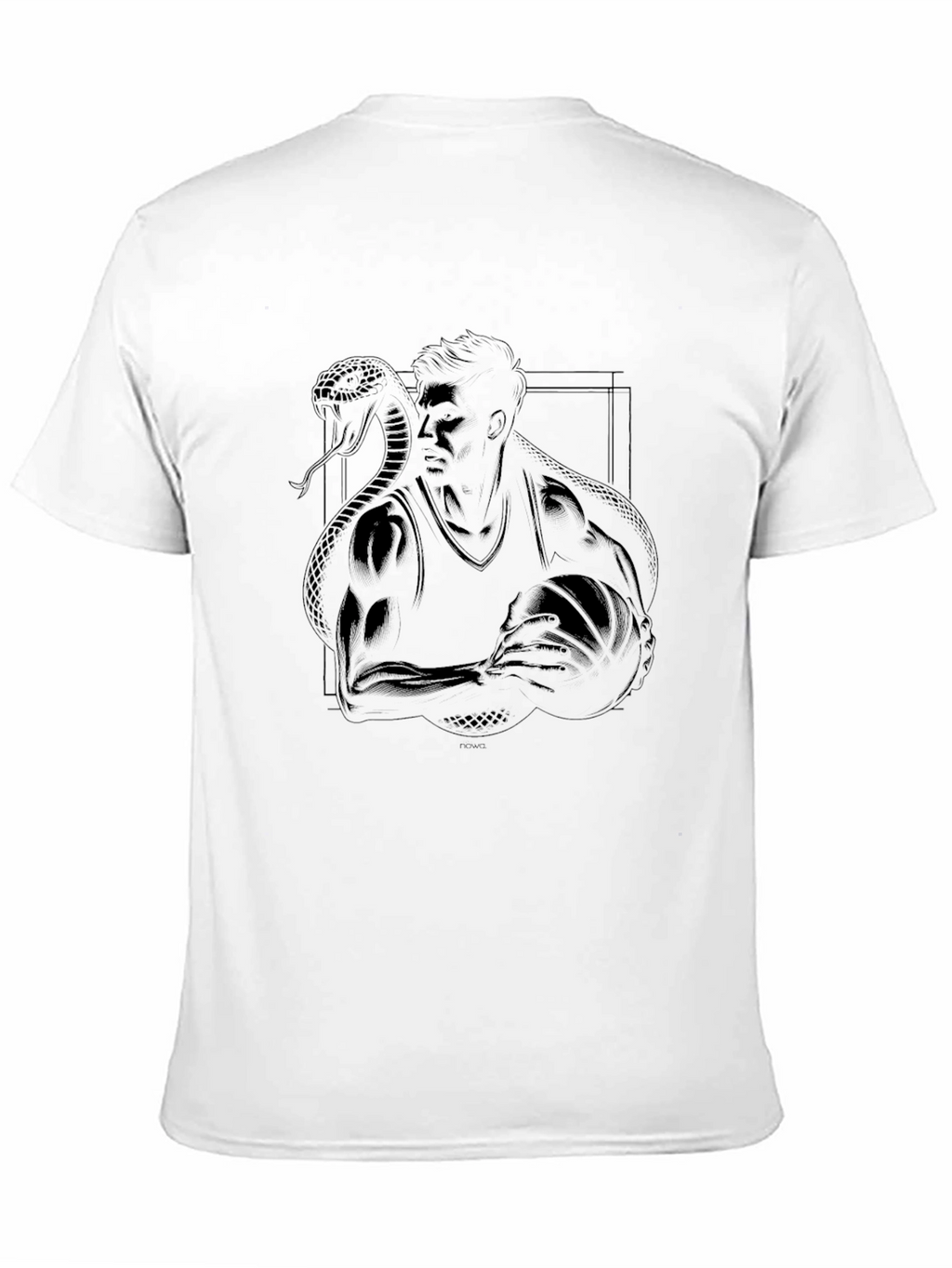 Black T-Shirt with Kobe Bryant Snake Design