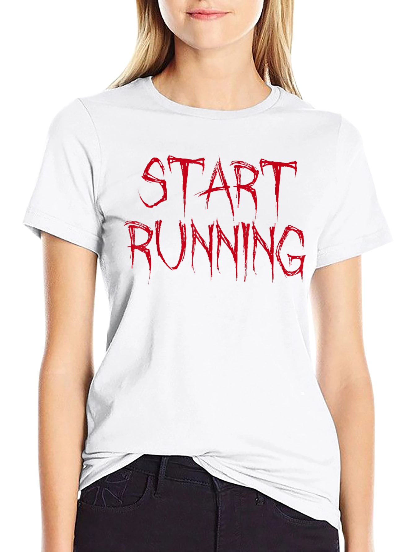 Start Running Graphic Tee - Black
