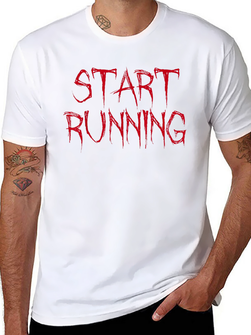 Start Running Graphic Tee - Black