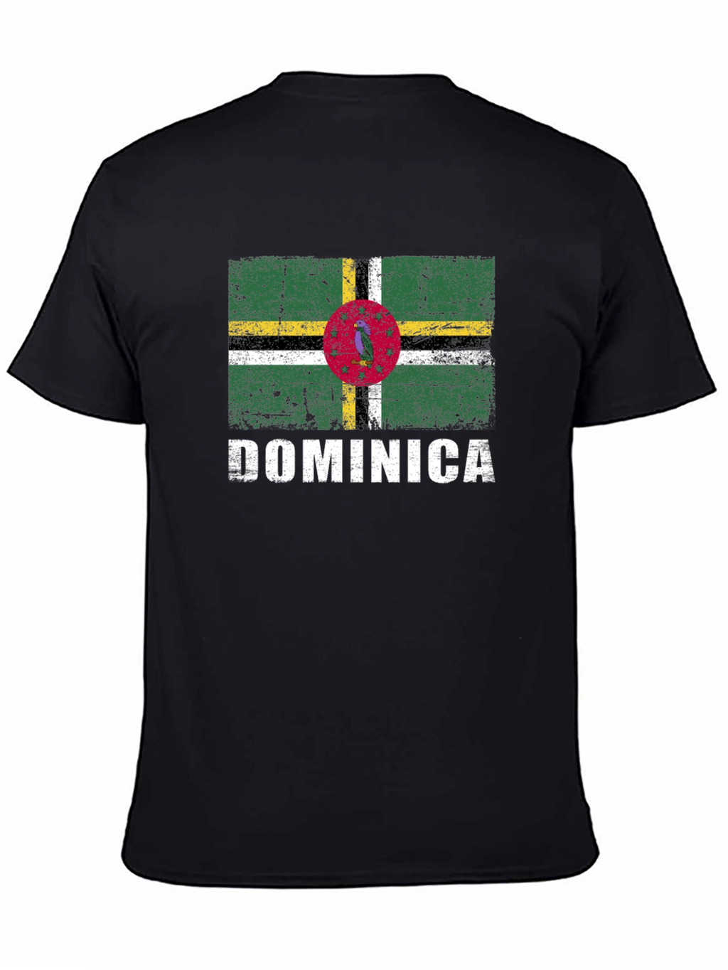 Dominica Flag T-Shirt - Distressed Design