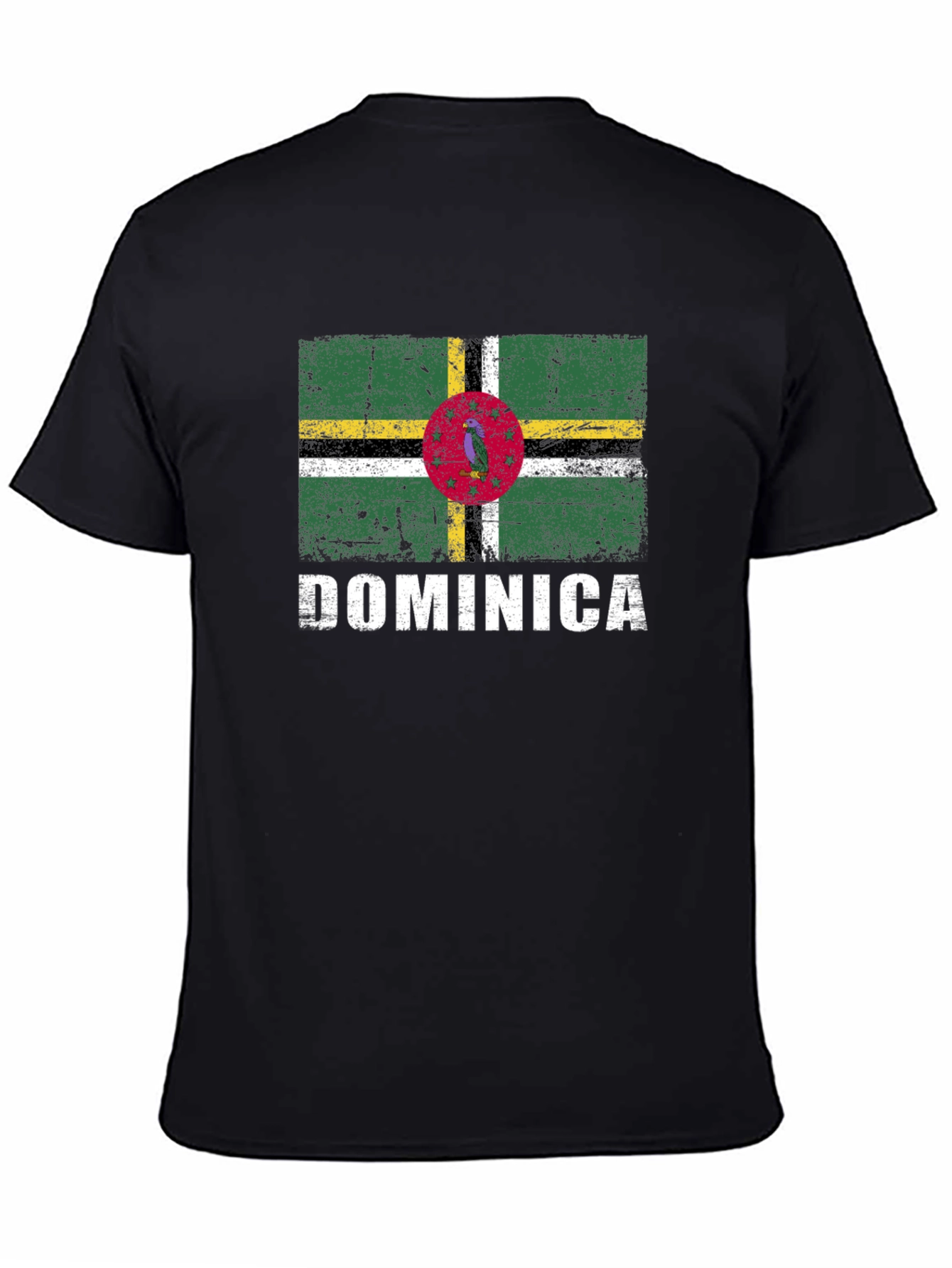 Dominica Flag T-Shirt - Distressed Design