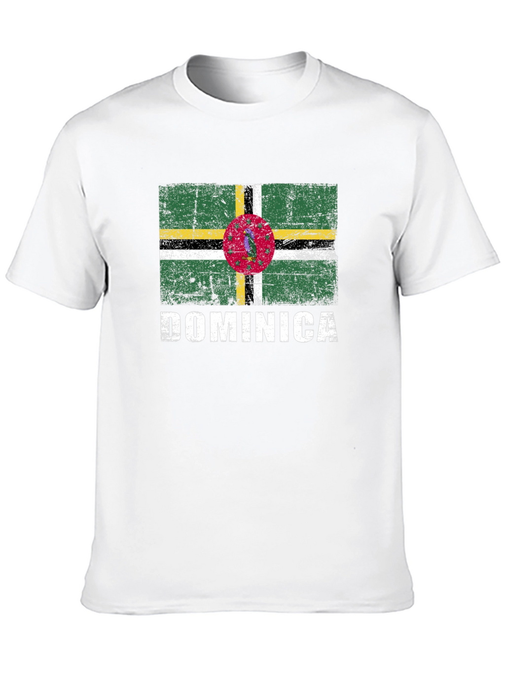 Dominica Flag T-Shirt - Distressed Design