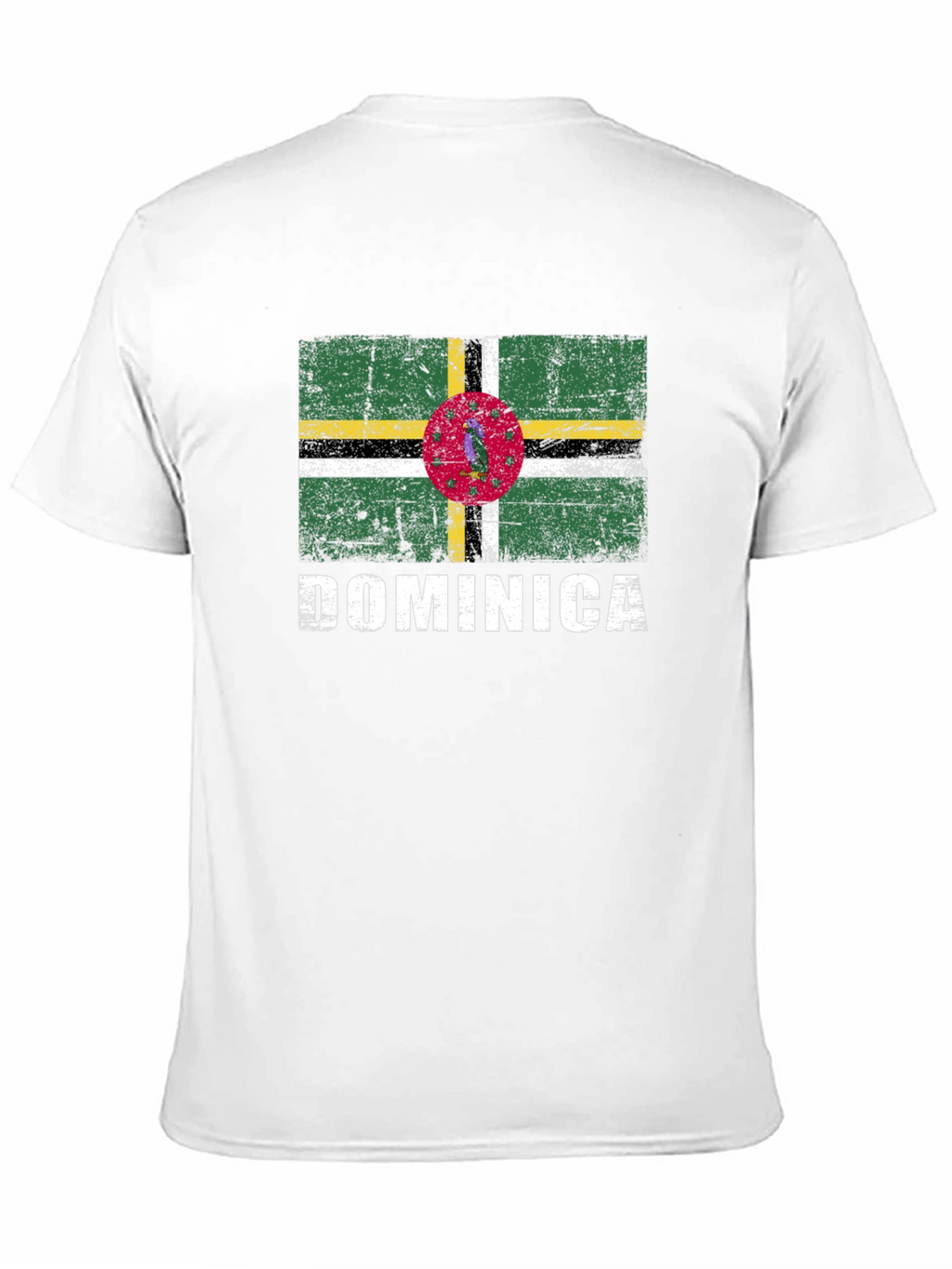 Dominica Flag T-Shirt - Distressed Design