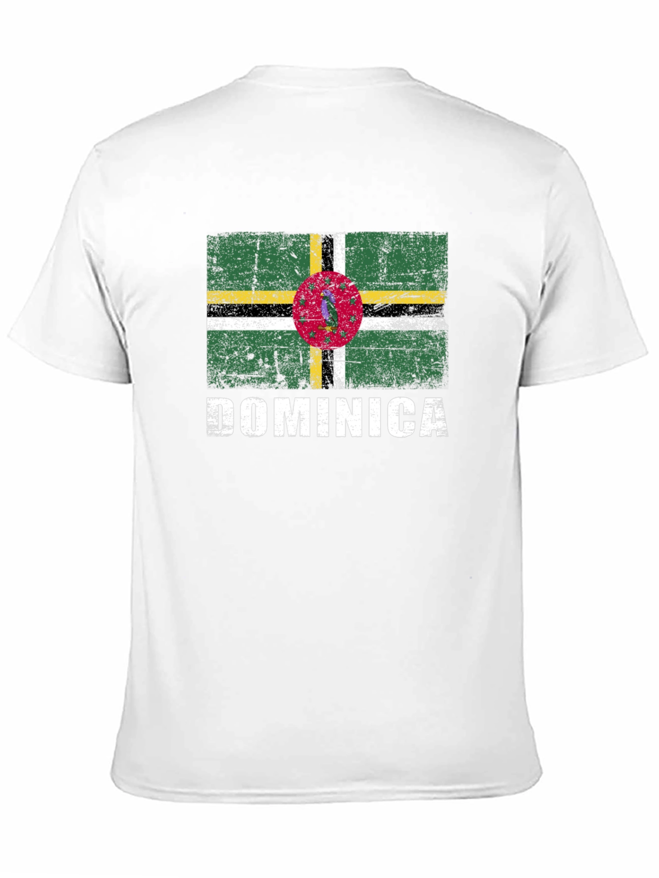 Dominica Flag T-Shirt - Distressed Design