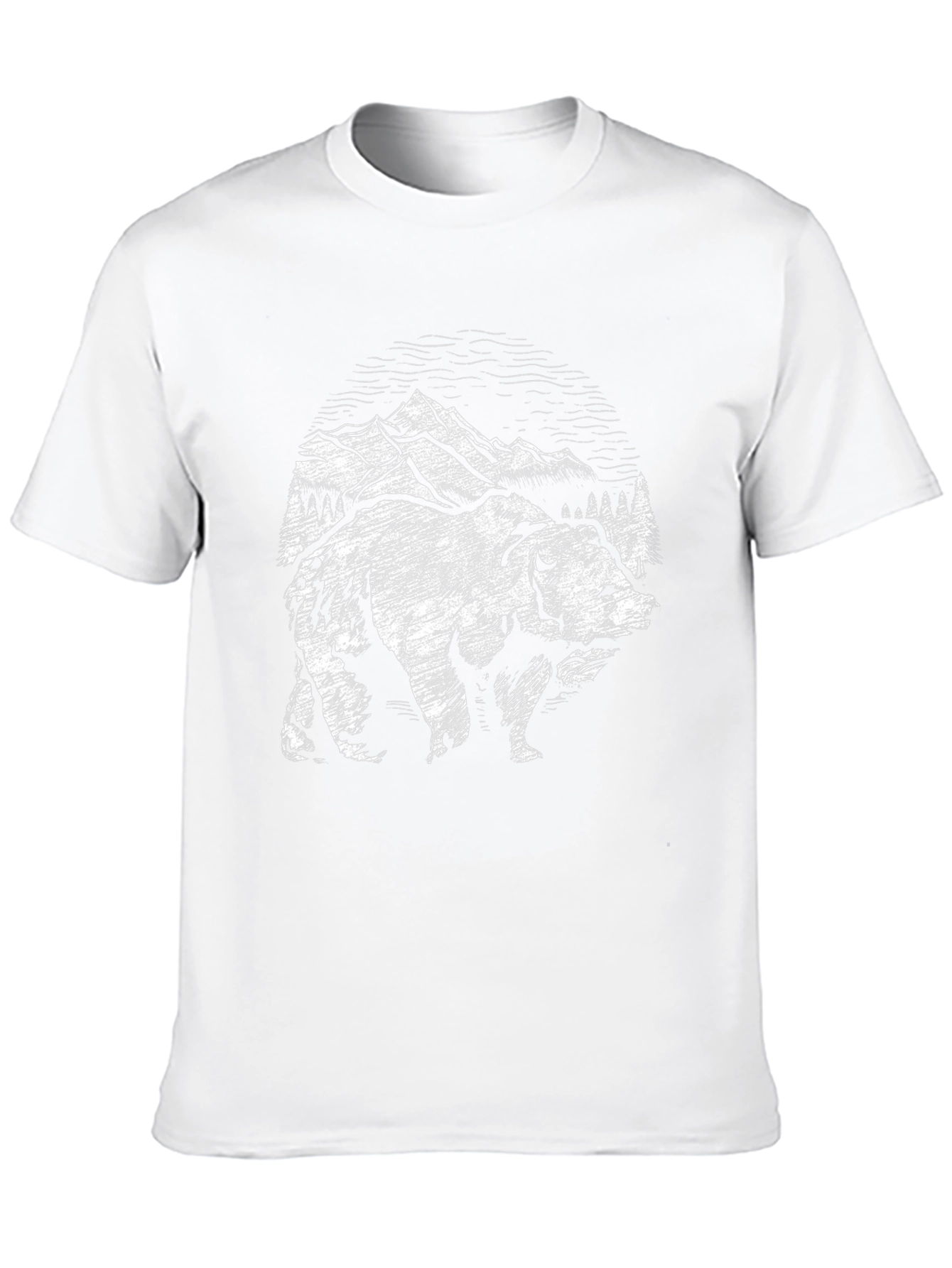 Black Bear Mountain Graphic T-Shirt - Nature Adventure Tee