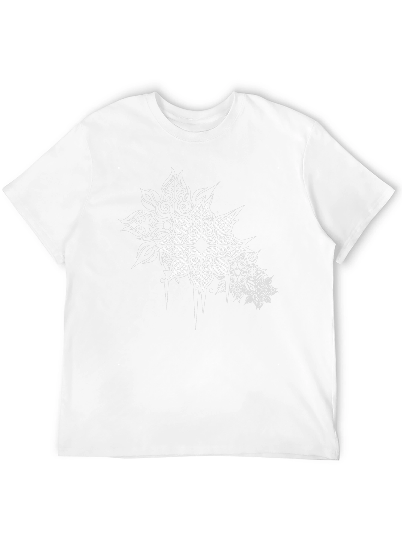 Tribal Star Graphic Print Black T-Shirt
