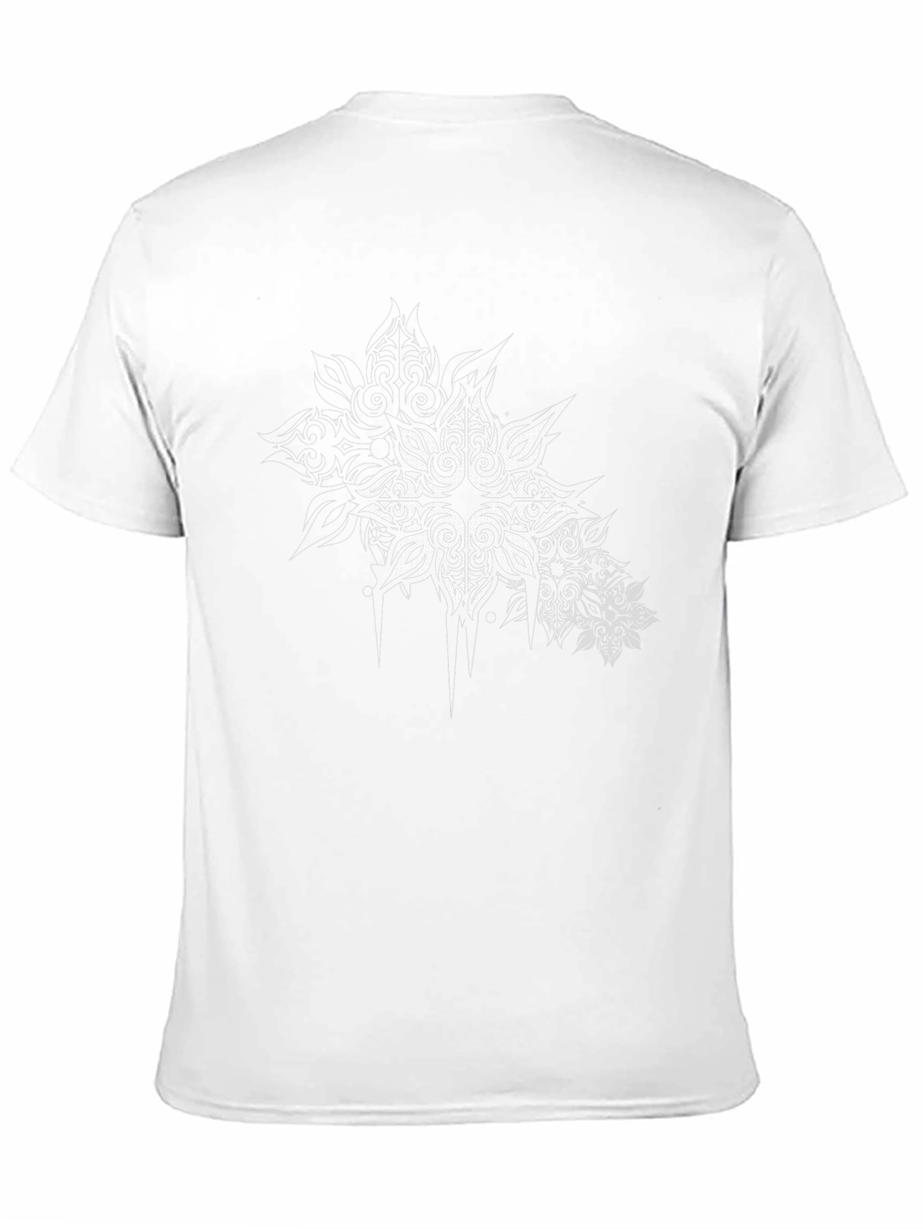 Tribal Star Graphic Print Black T-Shirt