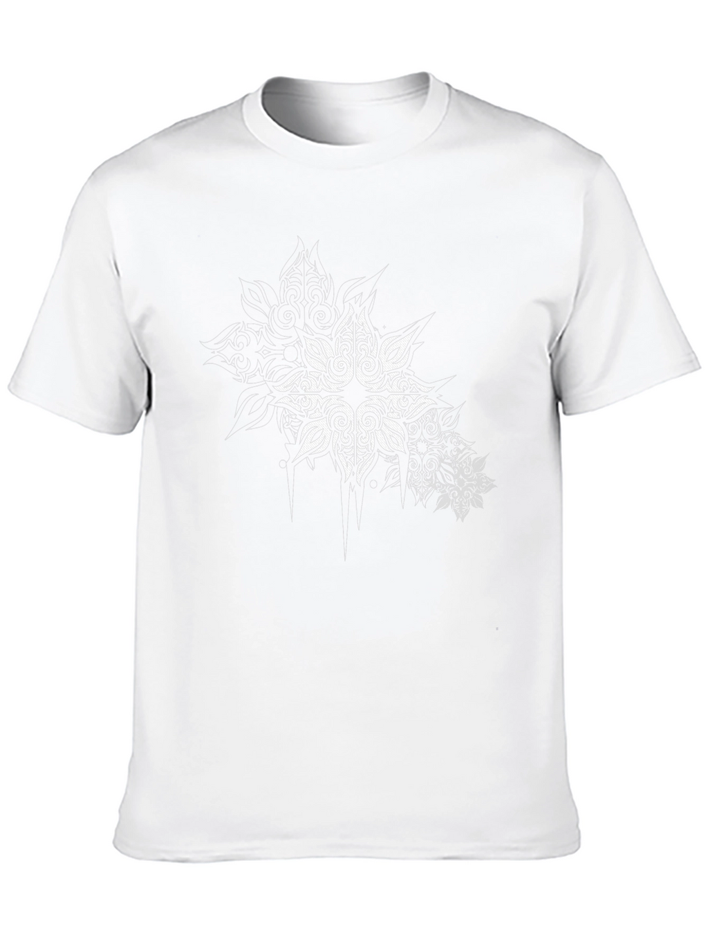 Tribal Star Graphic Print Black T-Shirt