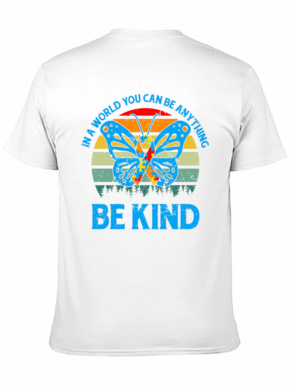 Be Kind Autism Butterfly Graphic Tee