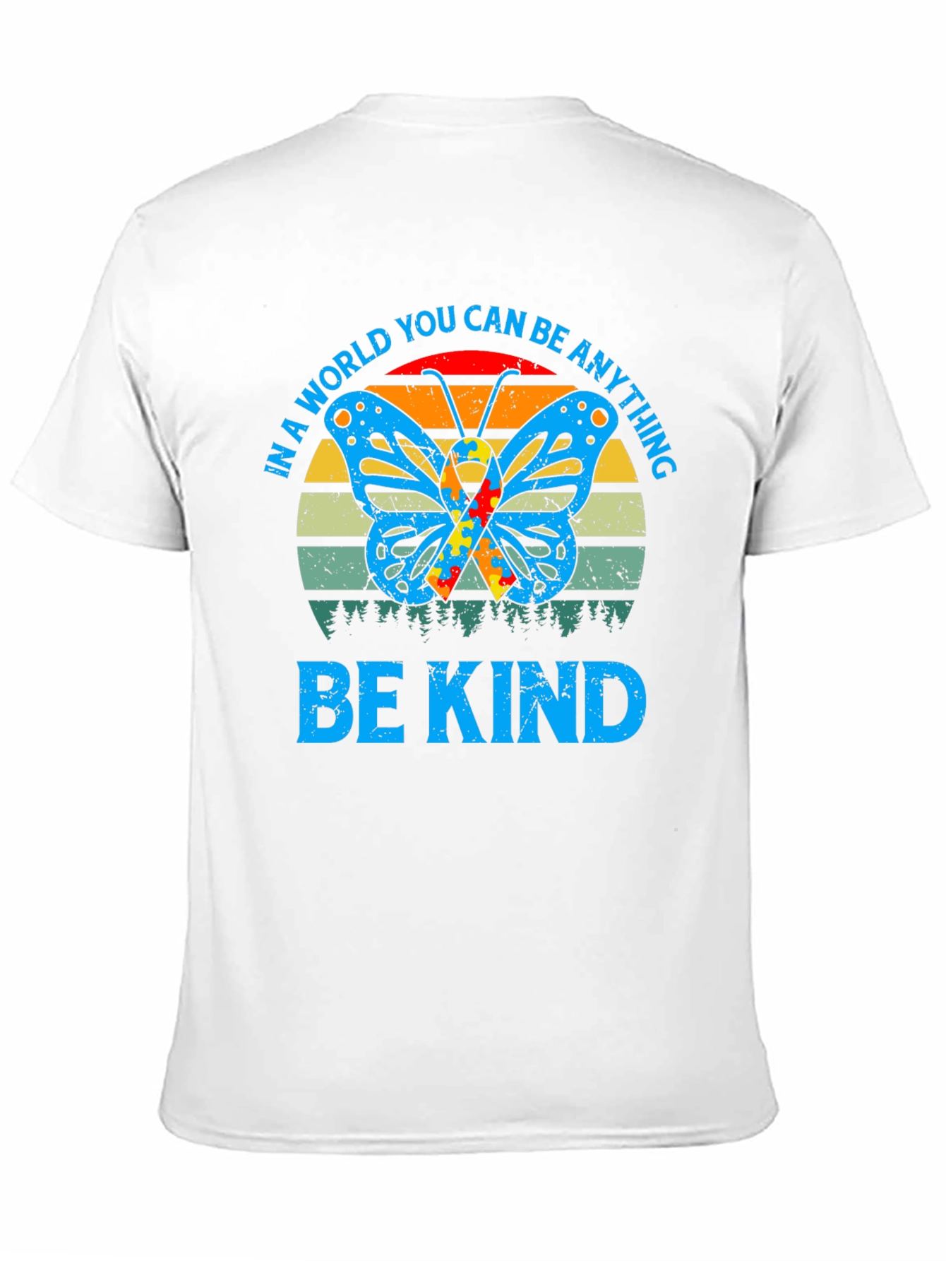 Be Kind Autism Butterfly Graphic Tee