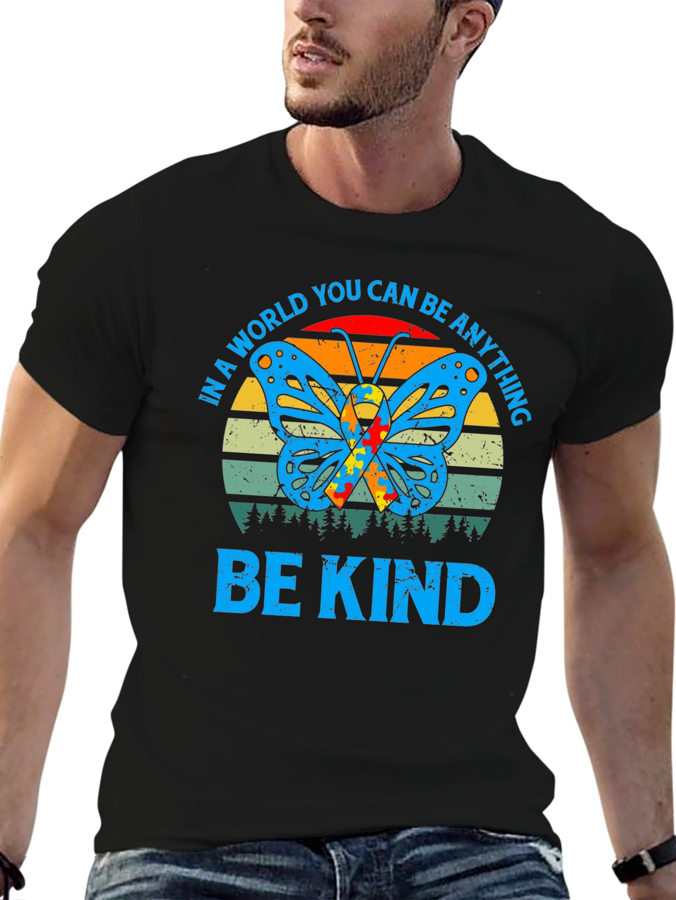 Be Kind Autism Butterfly Graphic Tee