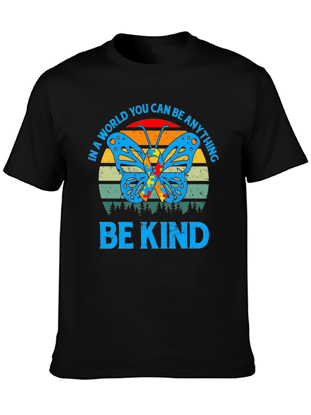 Be Kind Autism Butterfly Graphic Tee