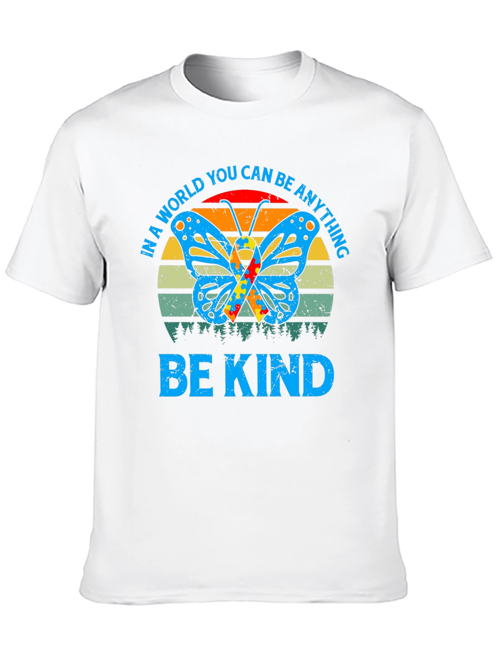 Be Kind Autism Butterfly Graphic Tee