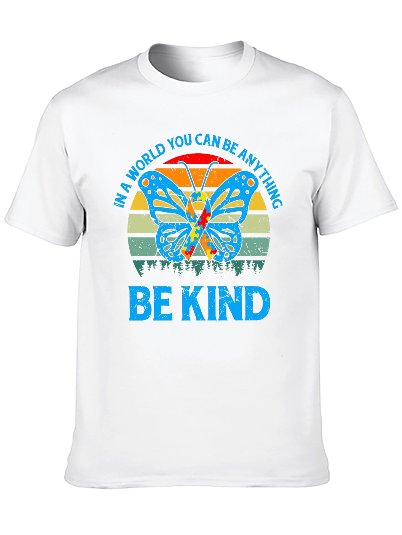 Be Kind Autism Butterfly Graphic Tee