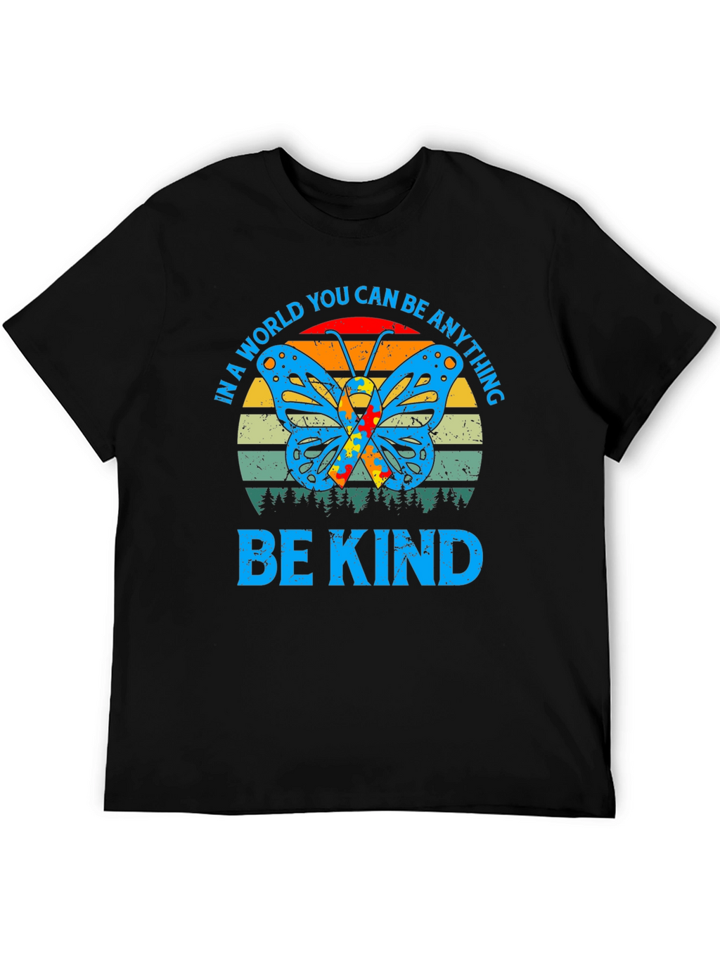 Be Kind Autism Butterfly Graphic Tee