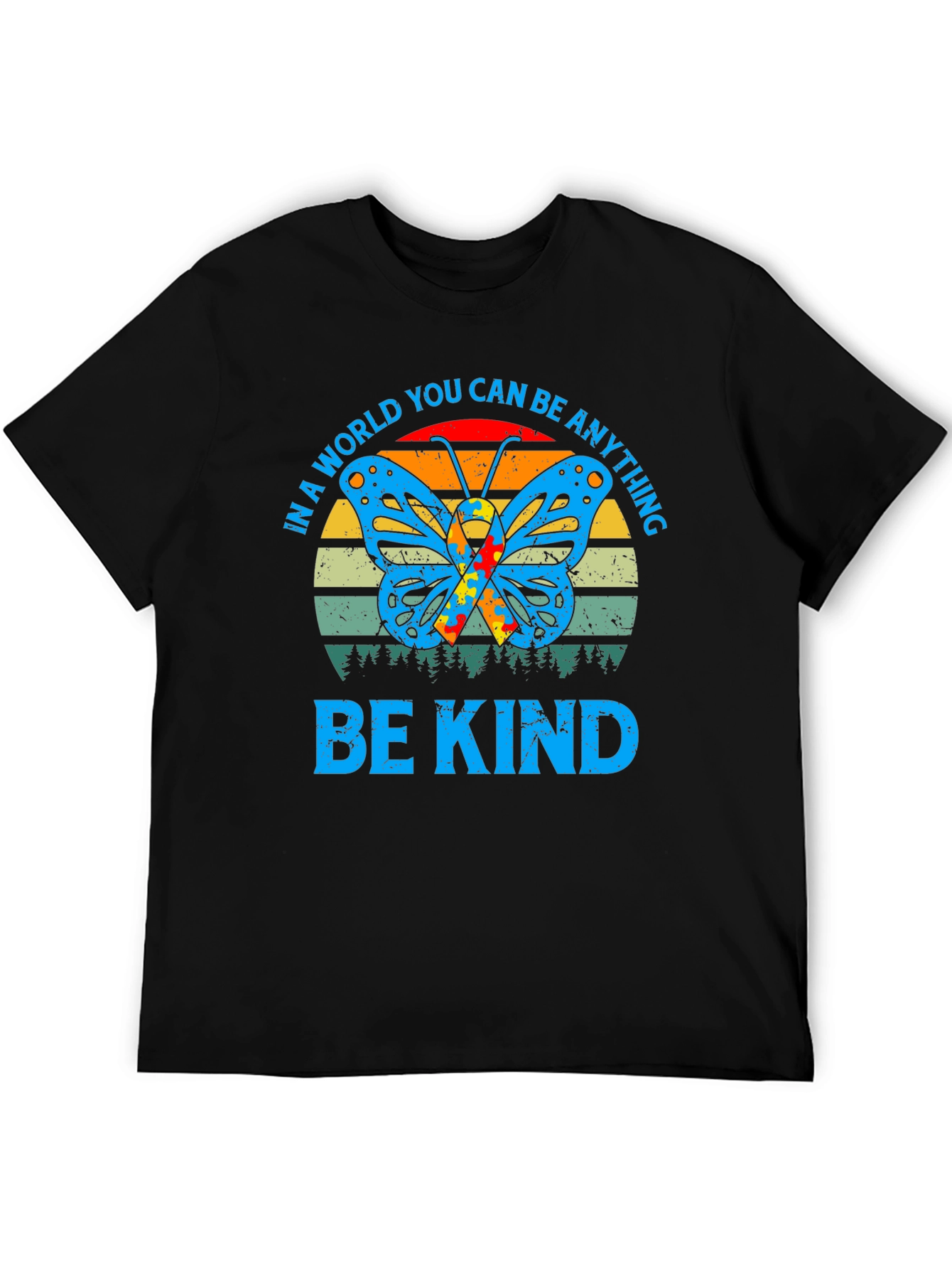 Be Kind Autism Butterfly Graphic Tee