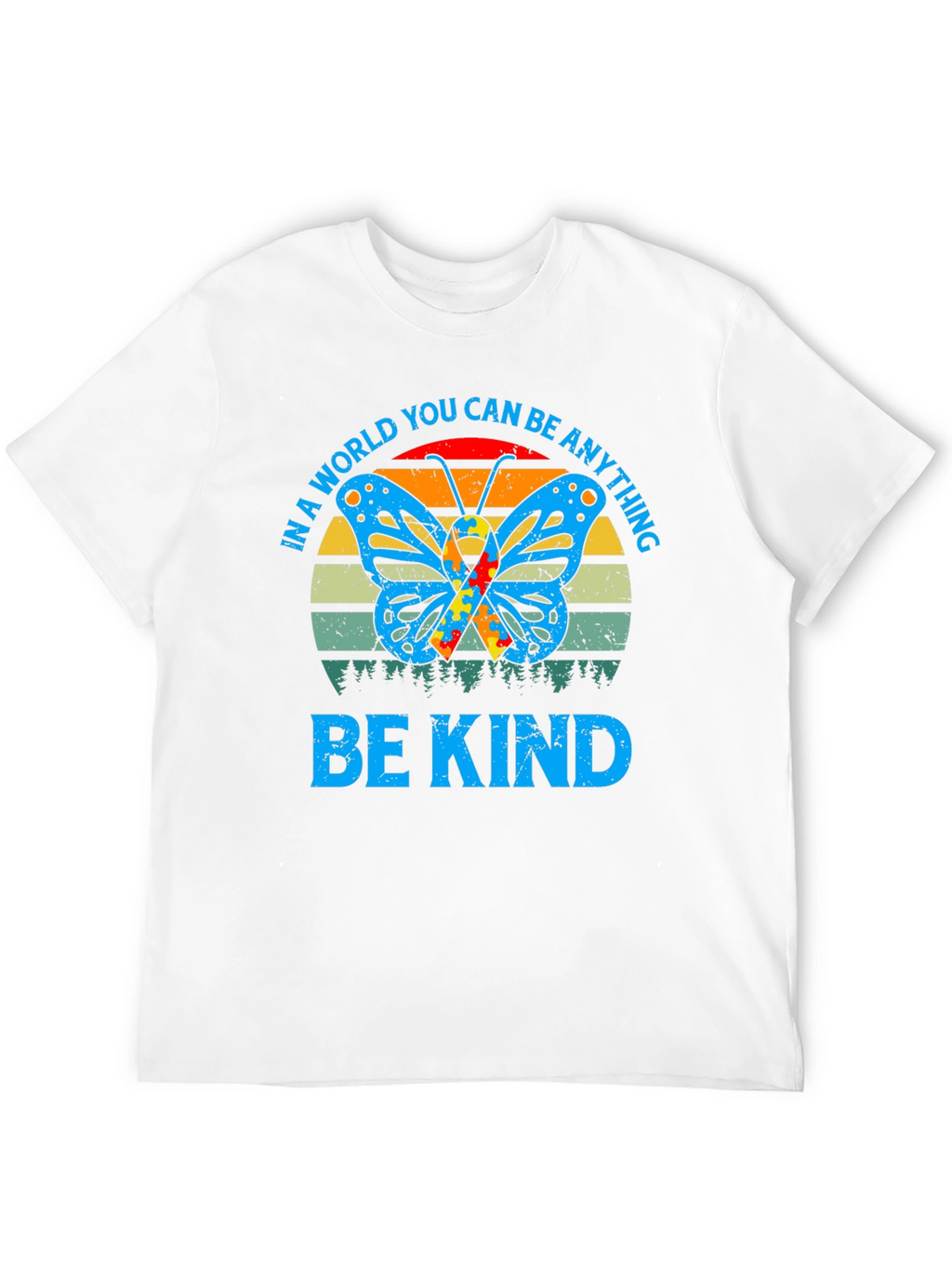 Be Kind Autism Butterfly Graphic Tee