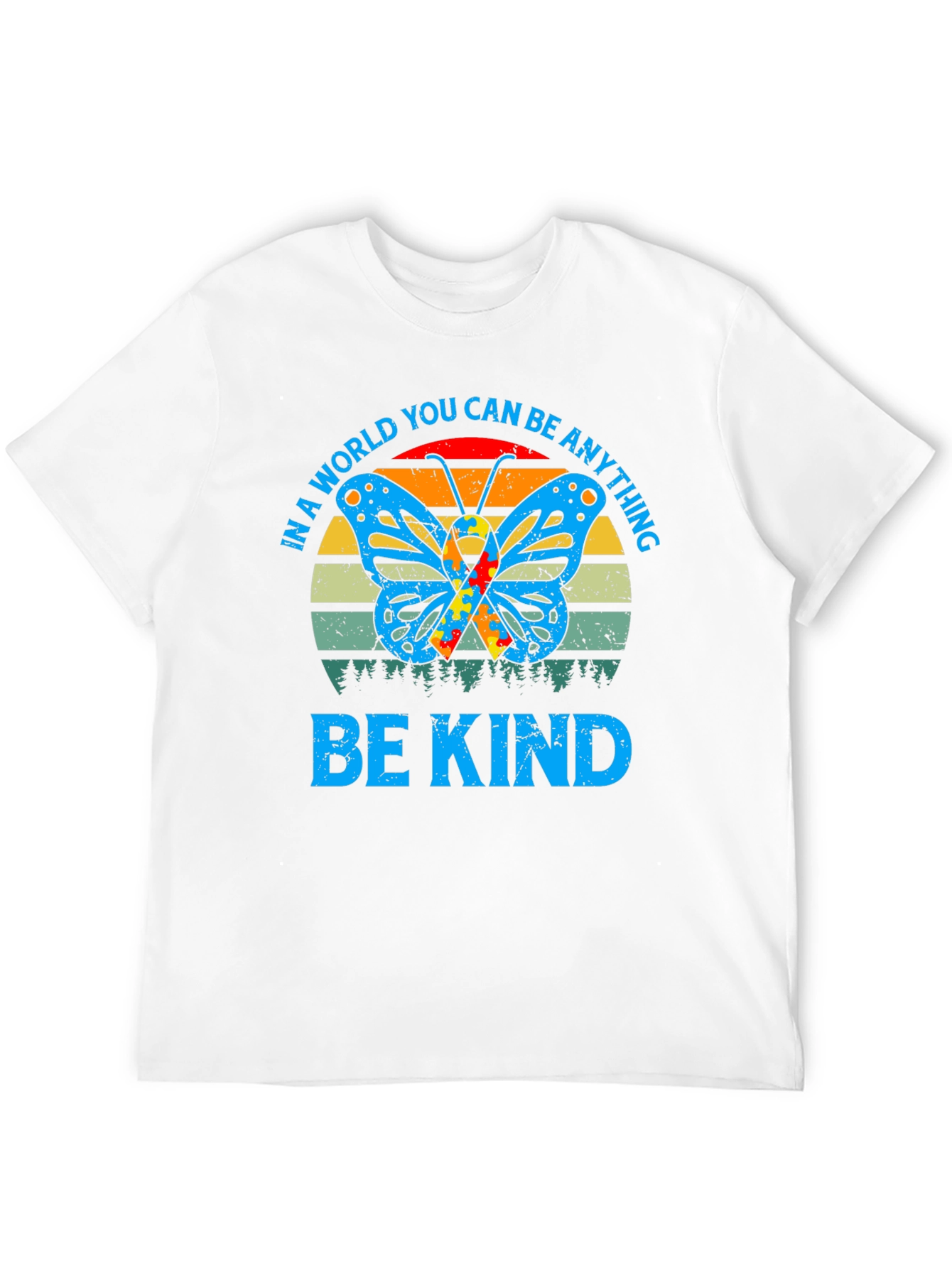 Be Kind Autism Butterfly Graphic Tee
