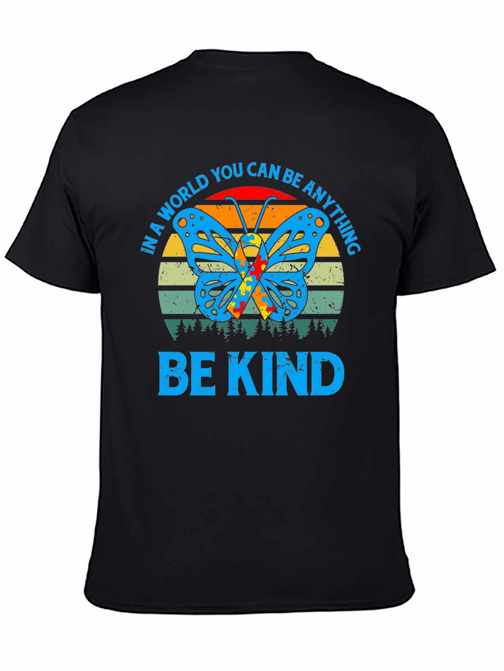 Be Kind Autism Butterfly Graphic Tee