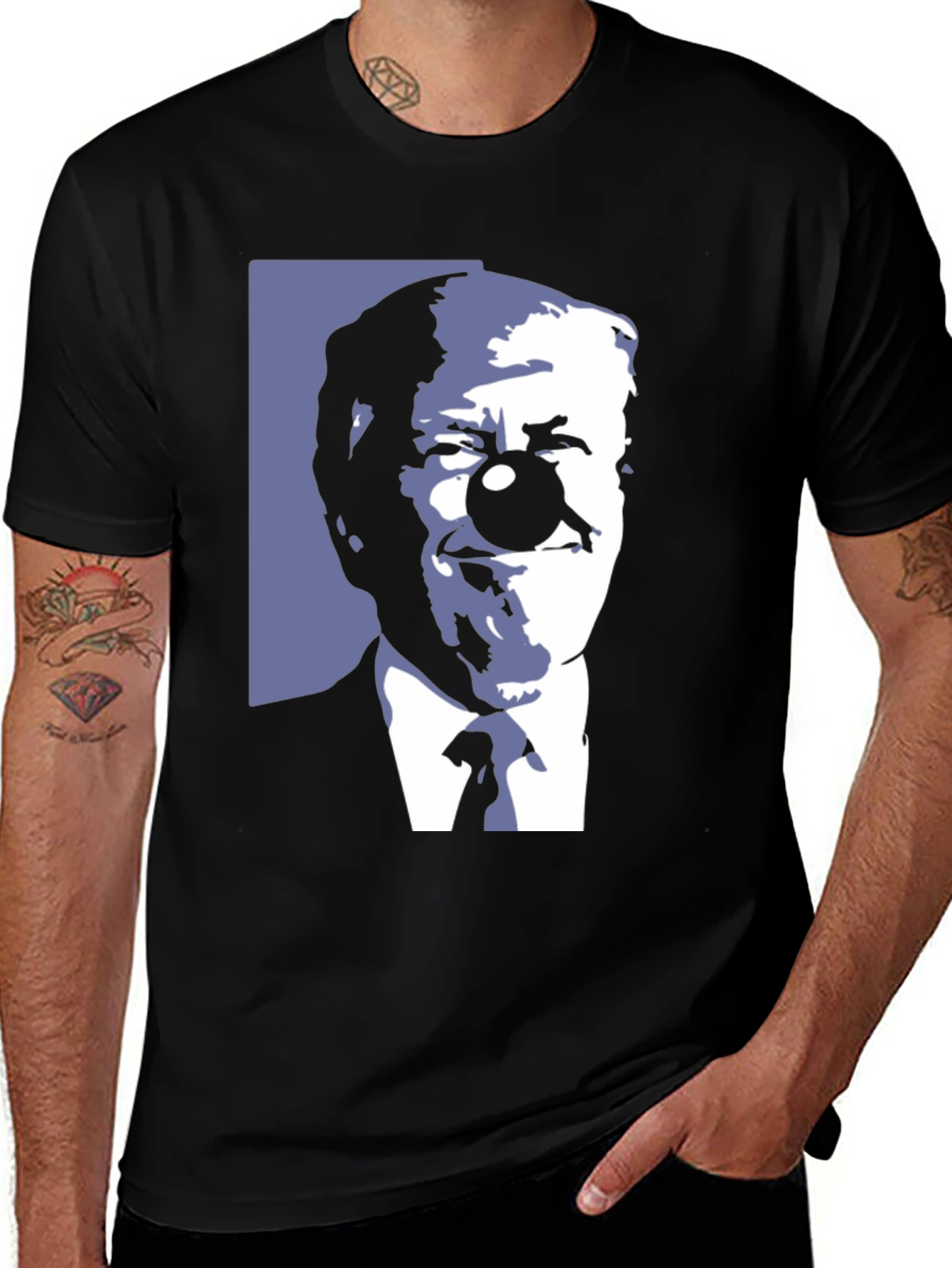 Clown Face Graphic T-Shirt
