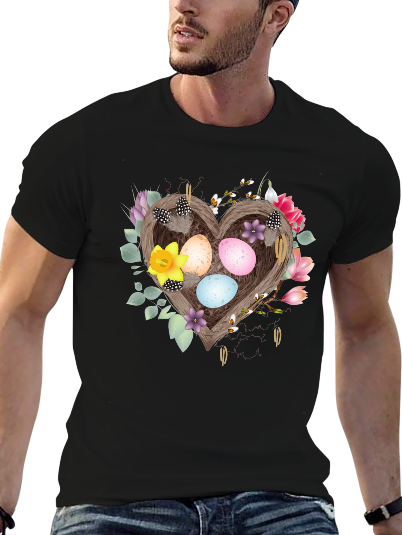Easter Nest Heart T-Shirt