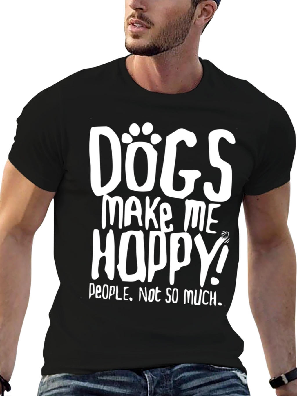 Dogs Make Me Hoppy Graphic Tee