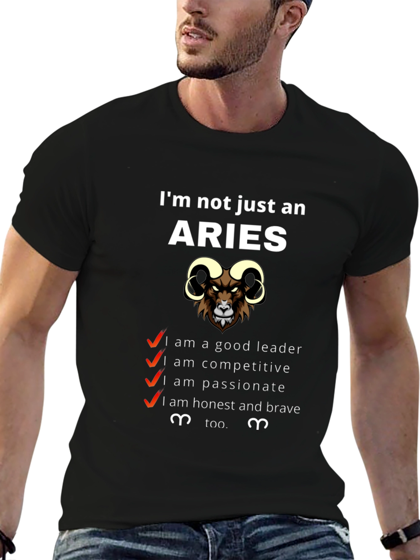Aries Zodiac T-Shirt - Im Not Just an Aries Graphic Tee
