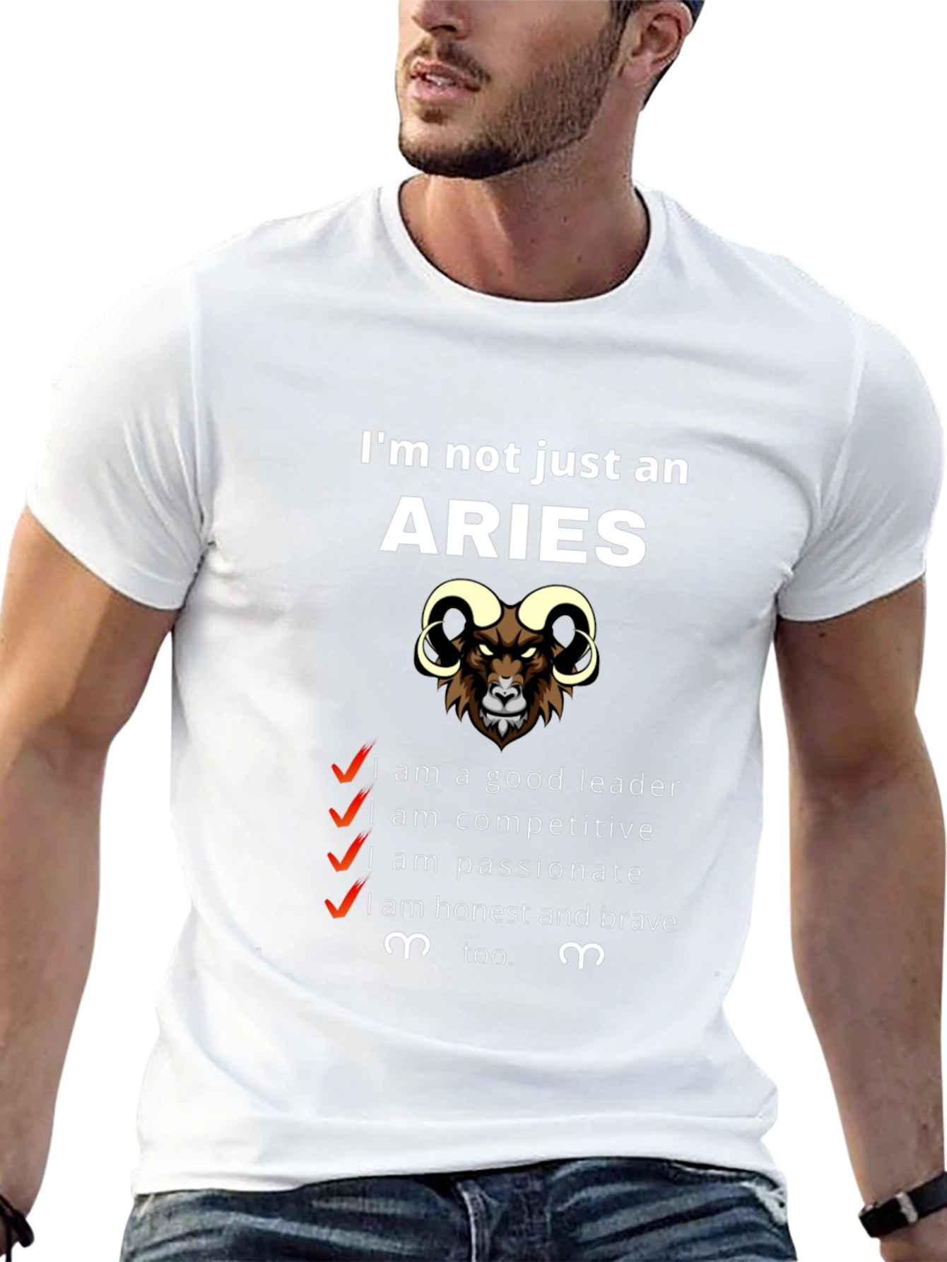 Aries Zodiac T-Shirt - Im Not Just an Aries Graphic Tee