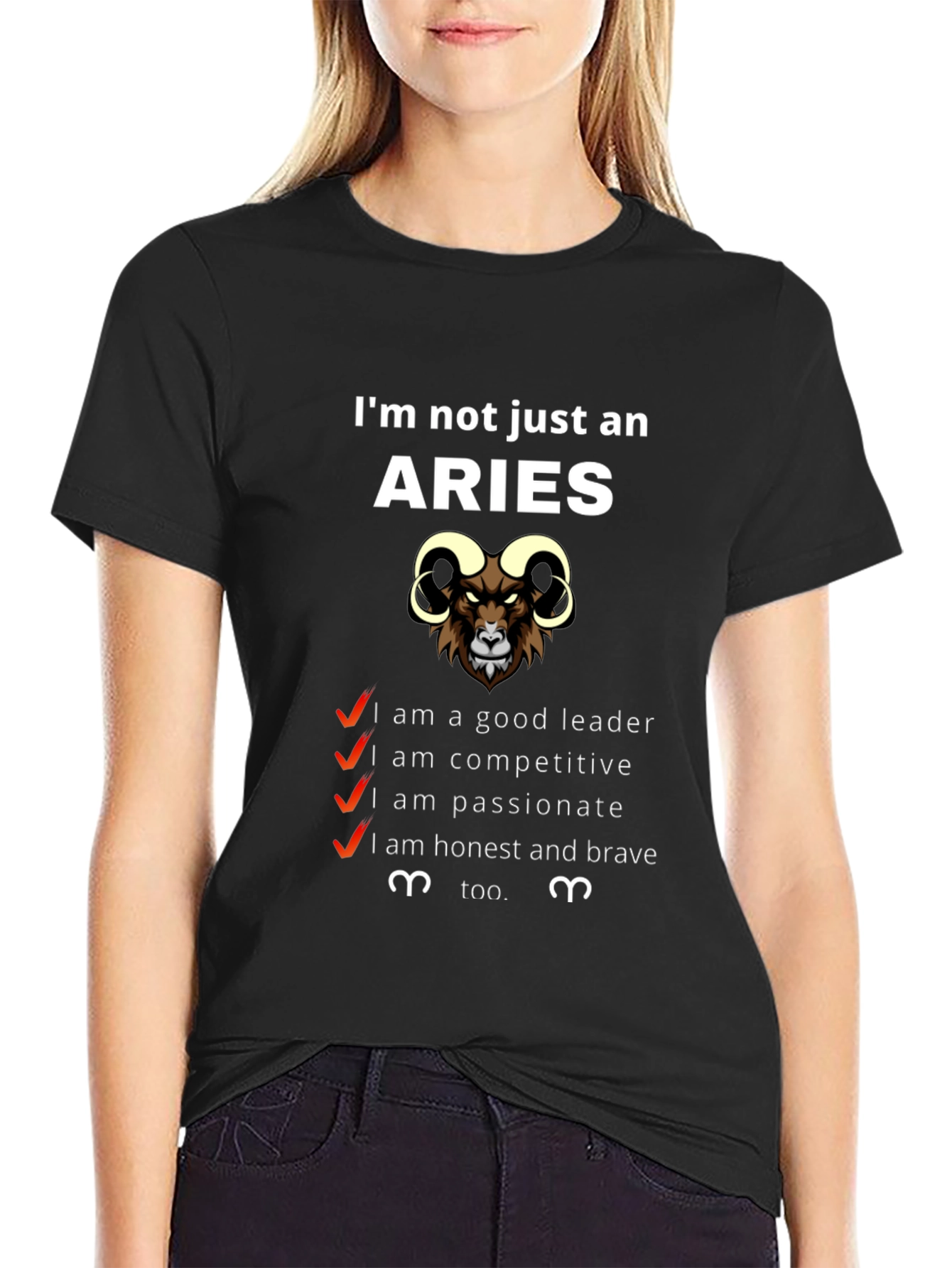 Aries Zodiac T-Shirt - Im Not Just an Aries Graphic Tee
