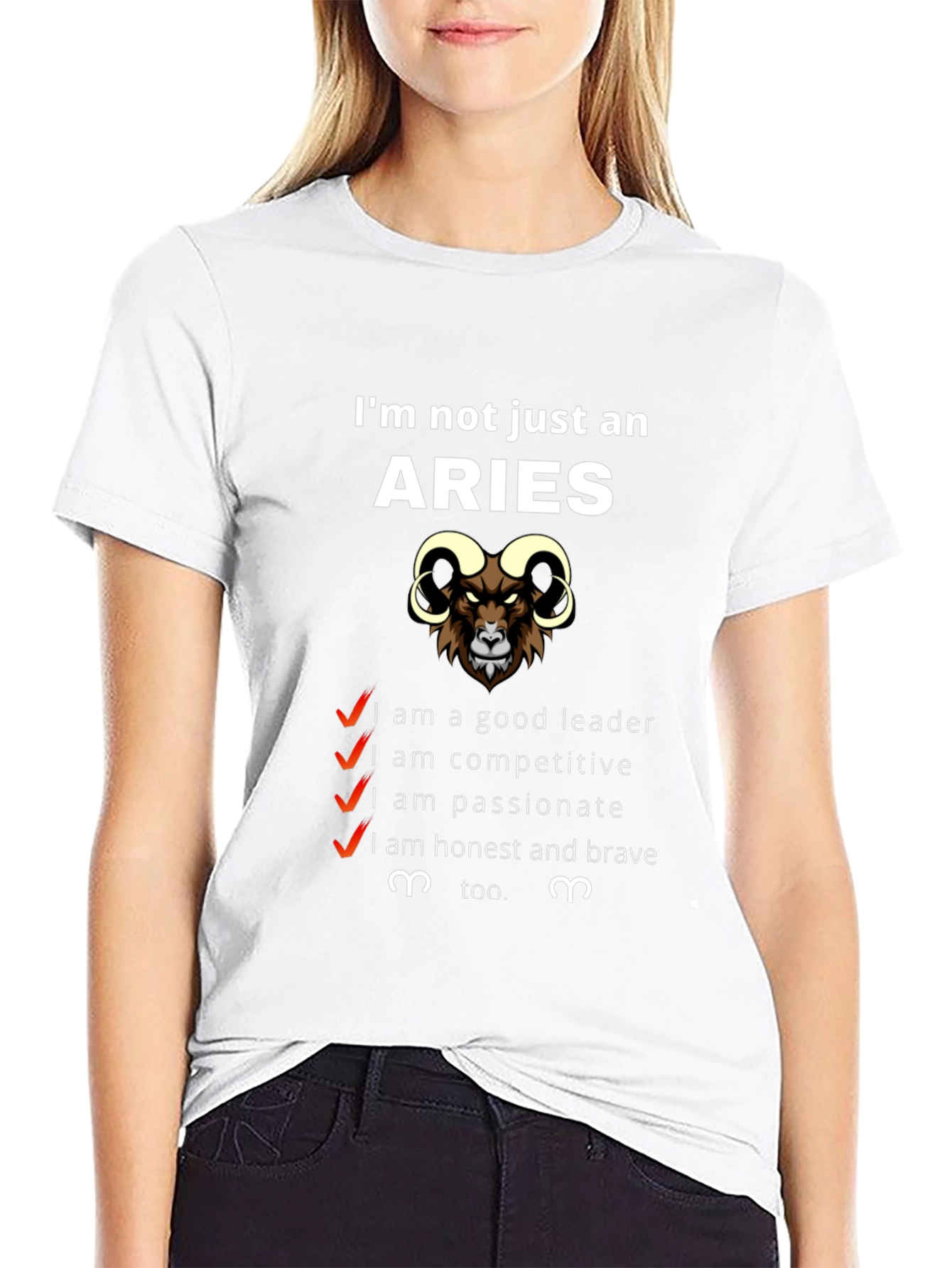 Aries Zodiac T-Shirt - Im Not Just an Aries Graphic Tee