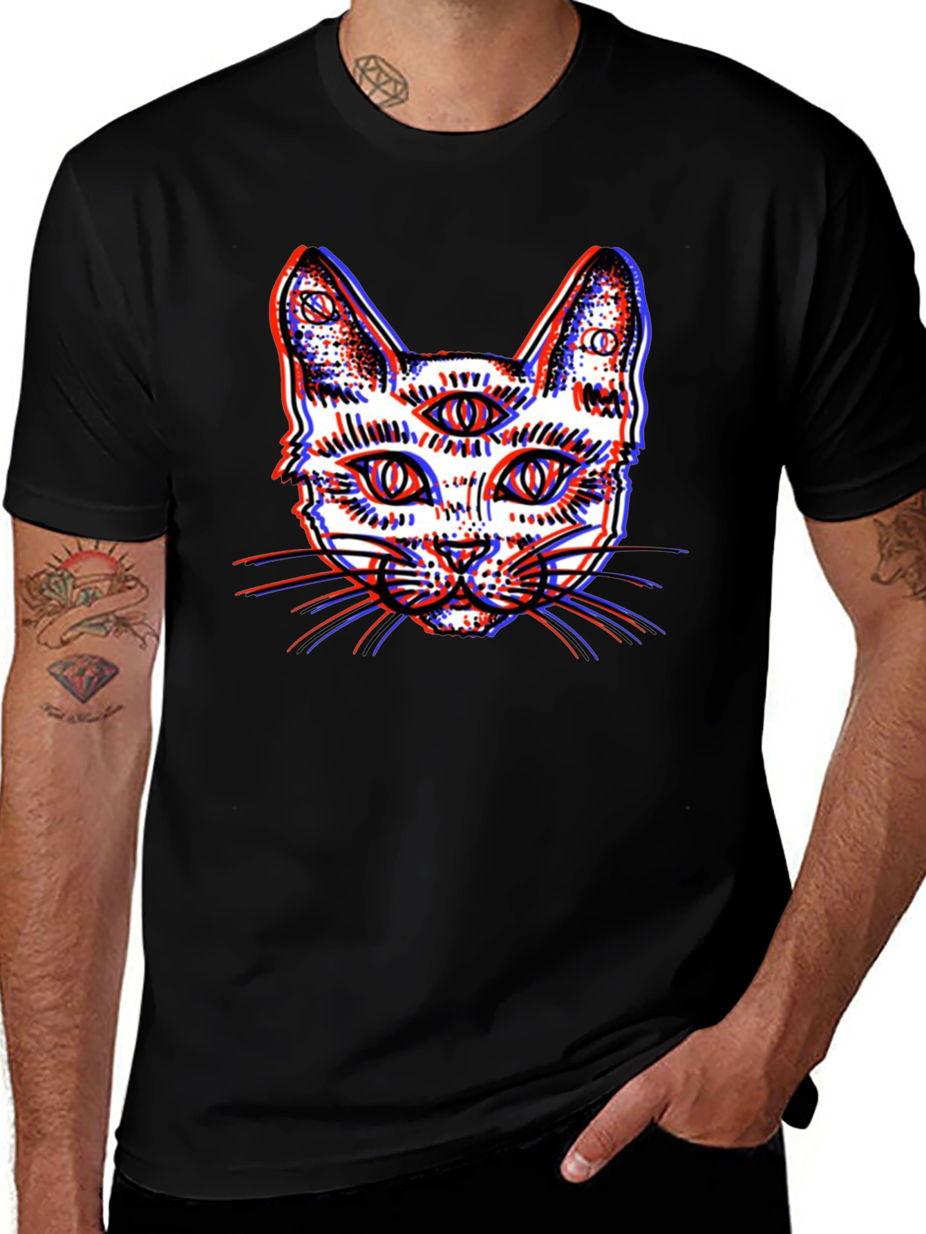 Third Eye Cat Graphic Tee