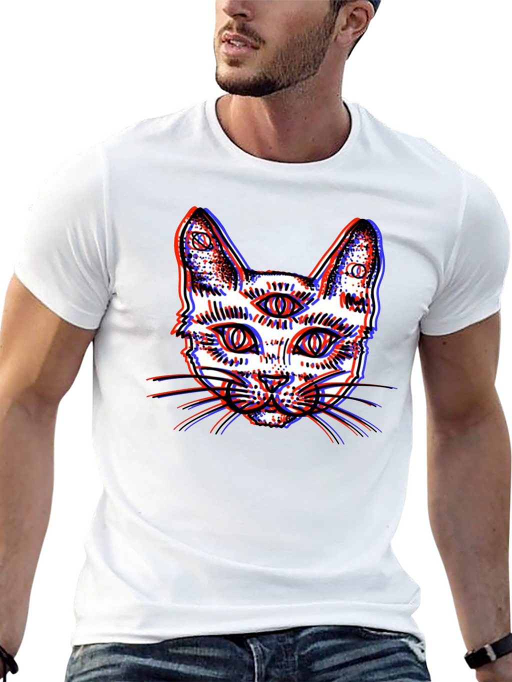 Third Eye Cat Graphic Tee