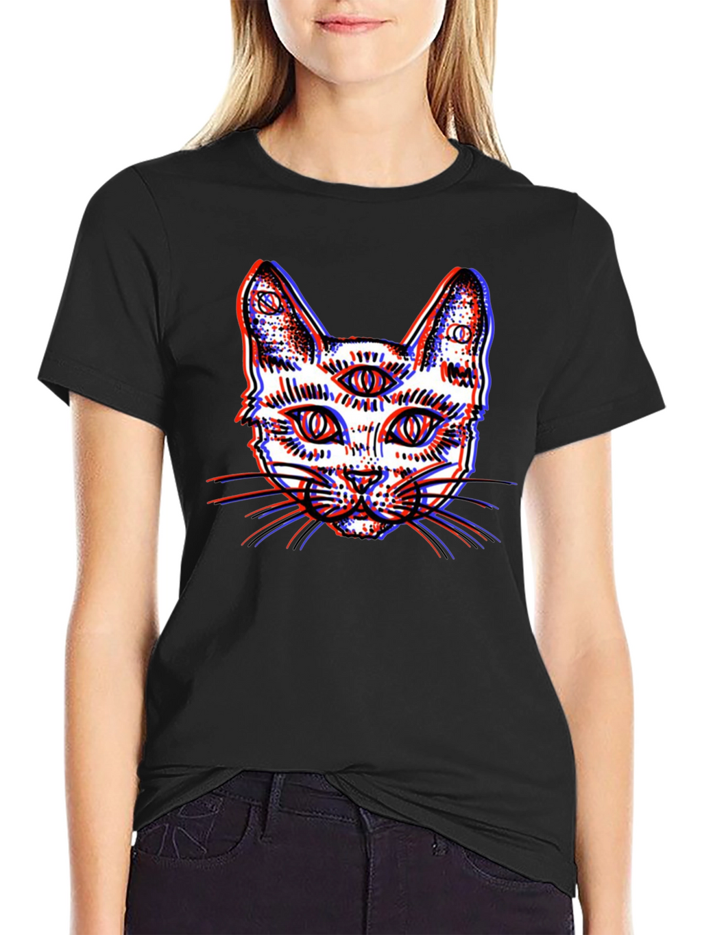 Third Eye Cat Graphic Tee
