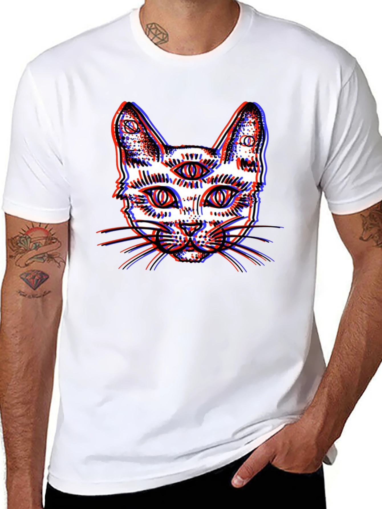 Third Eye Cat Graphic Tee
