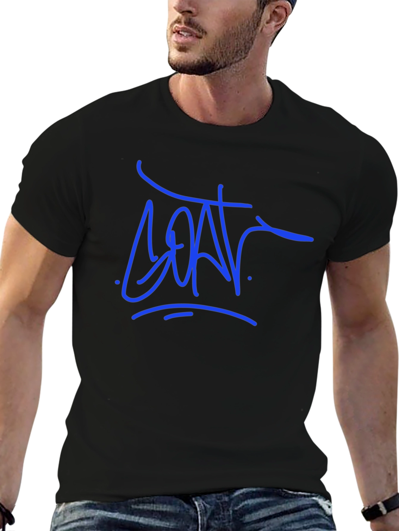 Modern Graphic Tee - Blue Tag