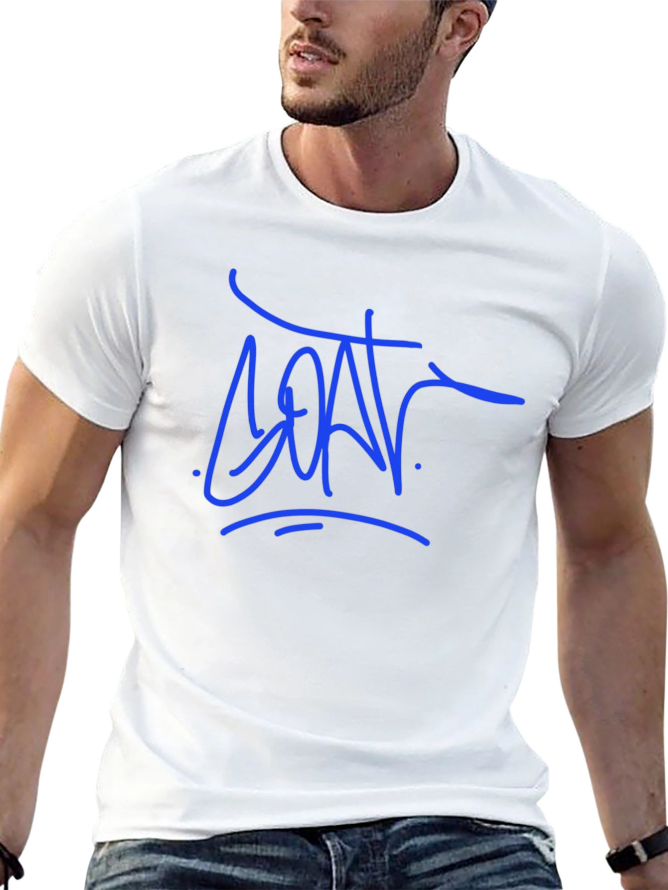 Modern Graphic Tee - Blue Tag