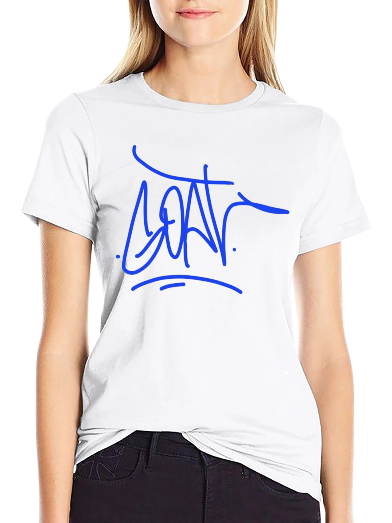 Modern Graphic Tee - Blue Tag
