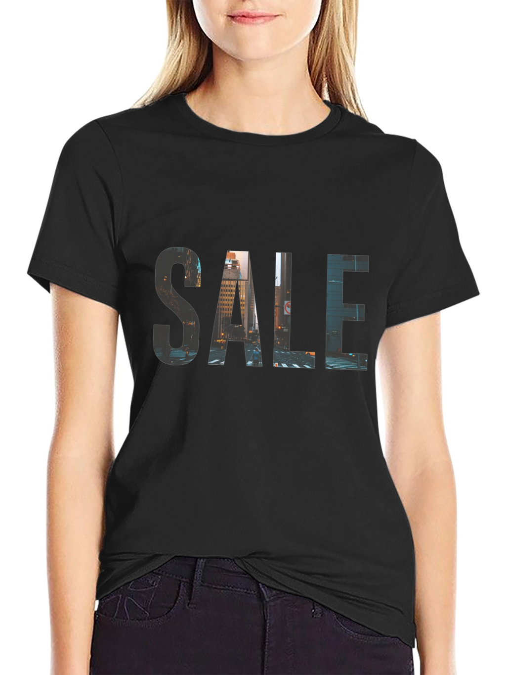 Cityscape SALE Black T-Shirt