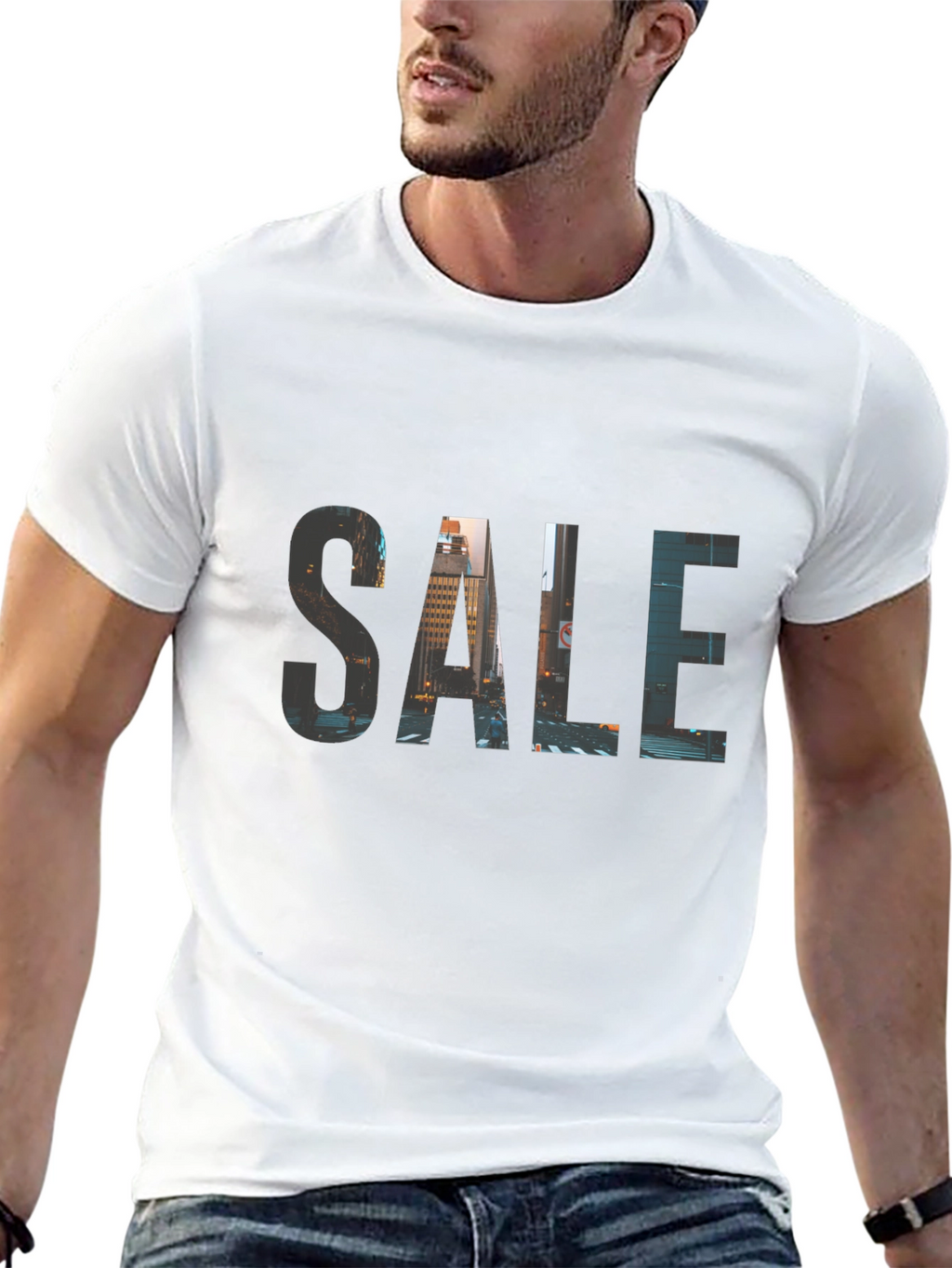 Cityscape SALE Black T-Shirt