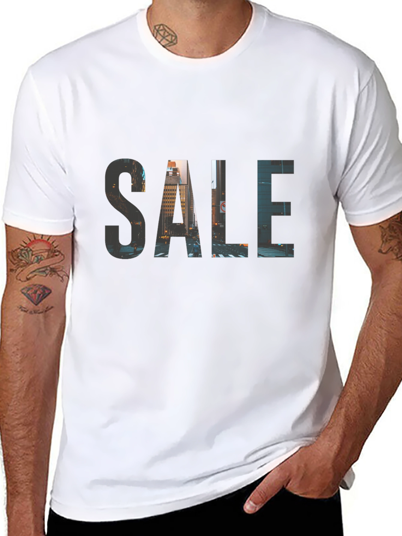 Cityscape SALE Black T-Shirt