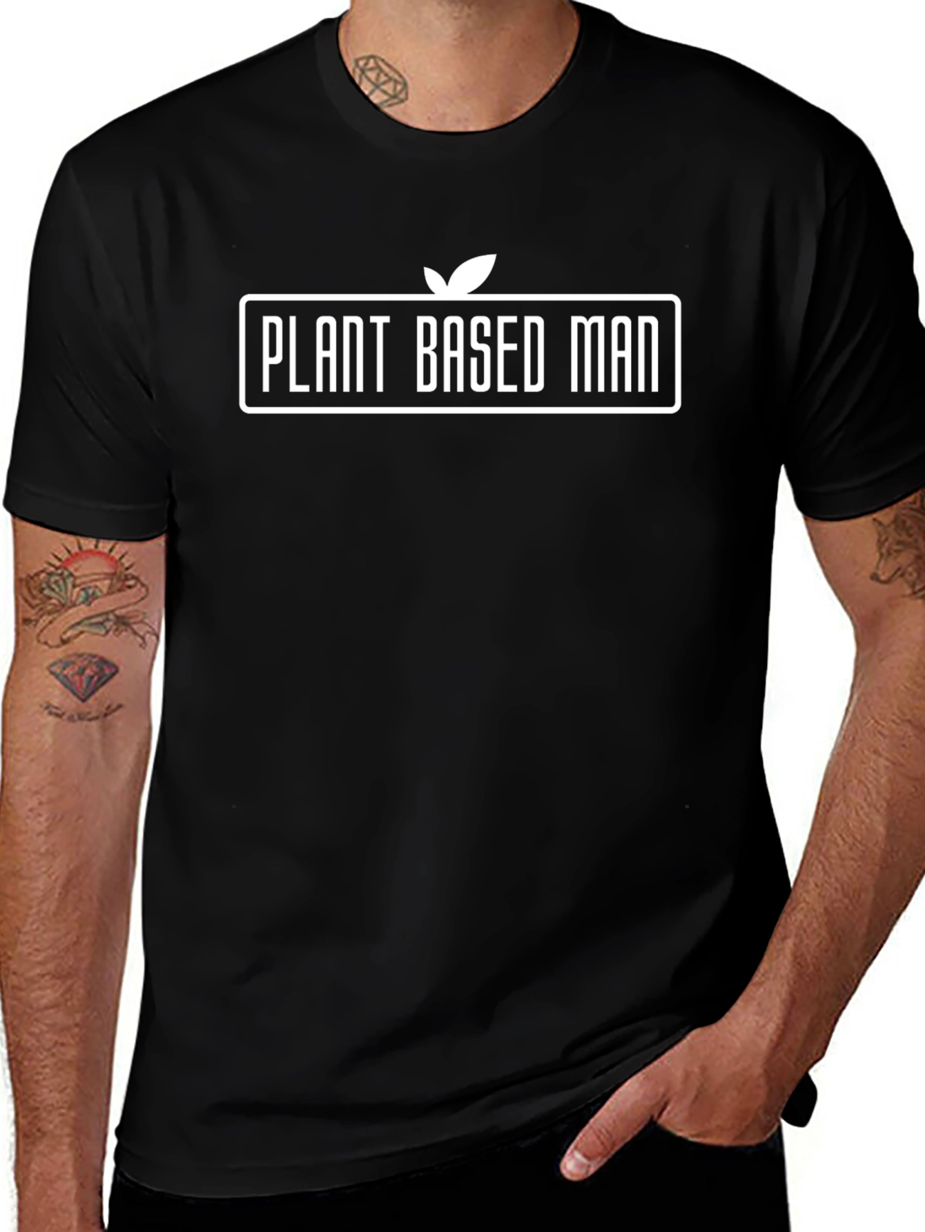 Plant Based Man T-Shirt | Vegan Lifestyle Apparel