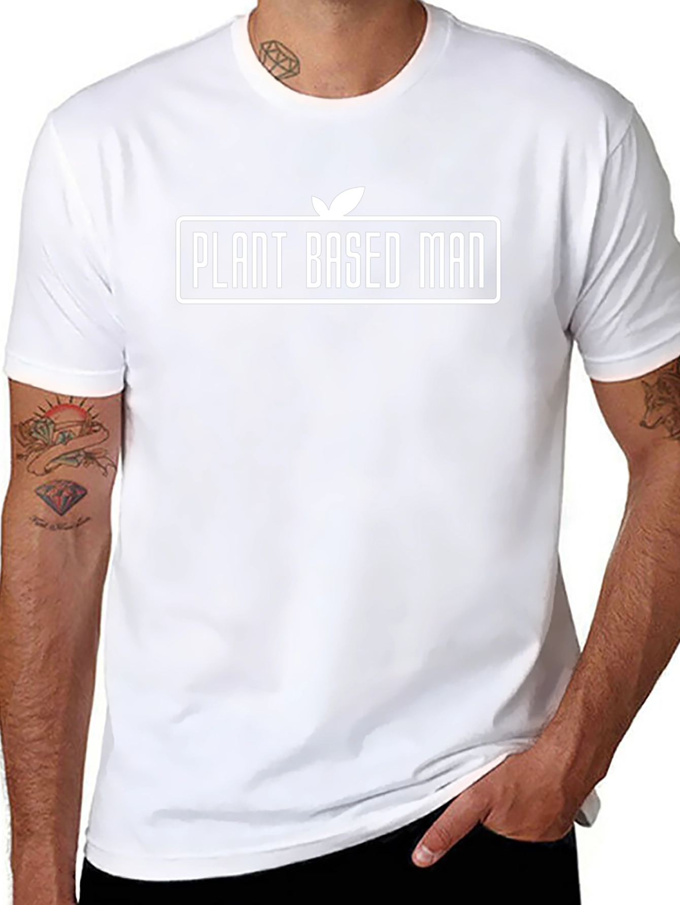 Plant Based Man T-Shirt | Vegan Lifestyle Apparel