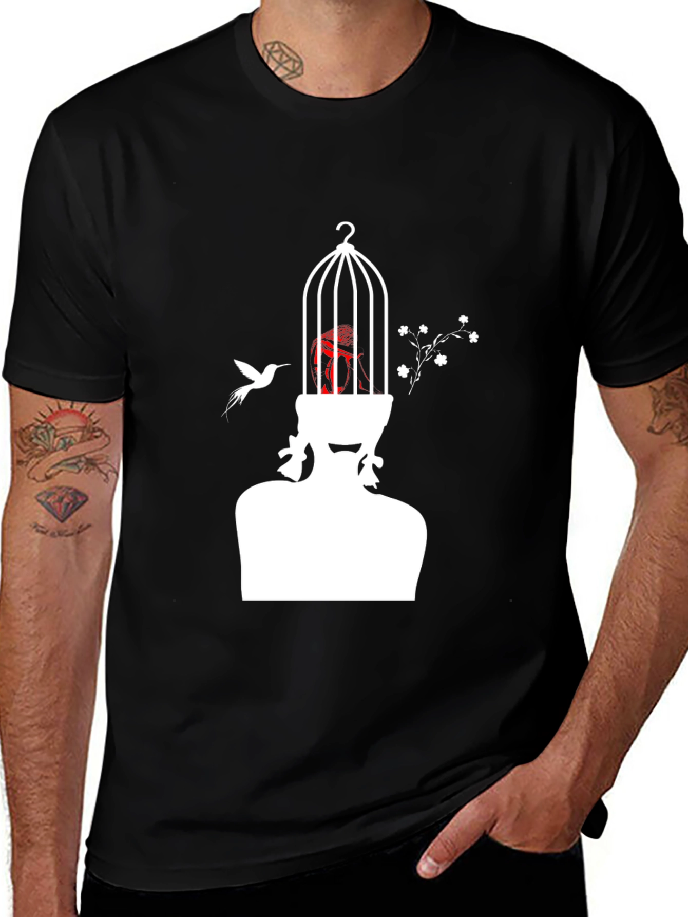 Artistic Birdcage Mind T-Shirt