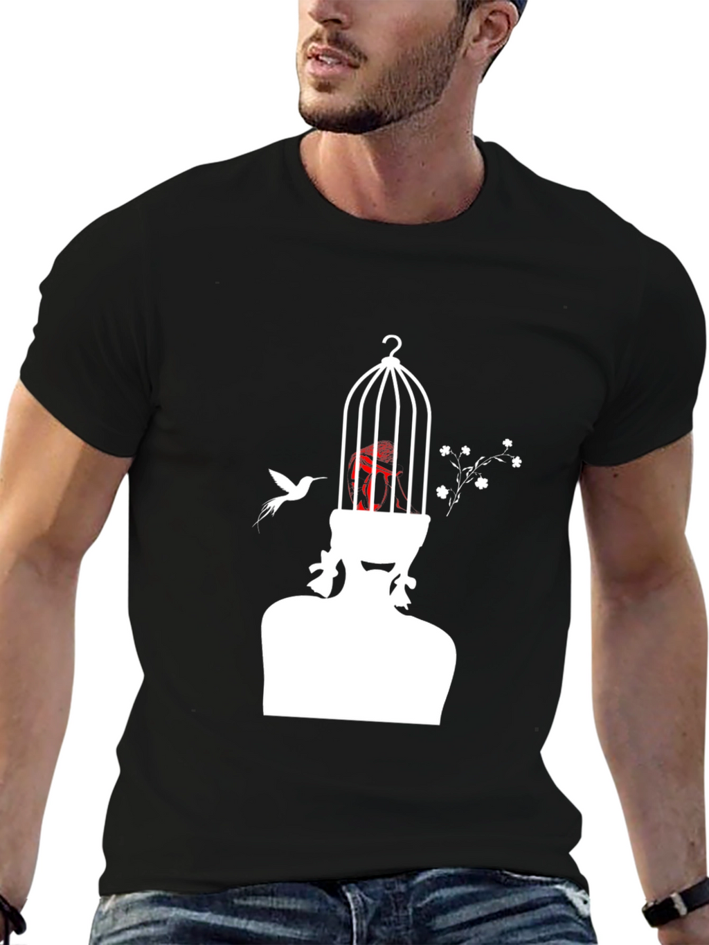 Artistic Birdcage Mind T-Shirt