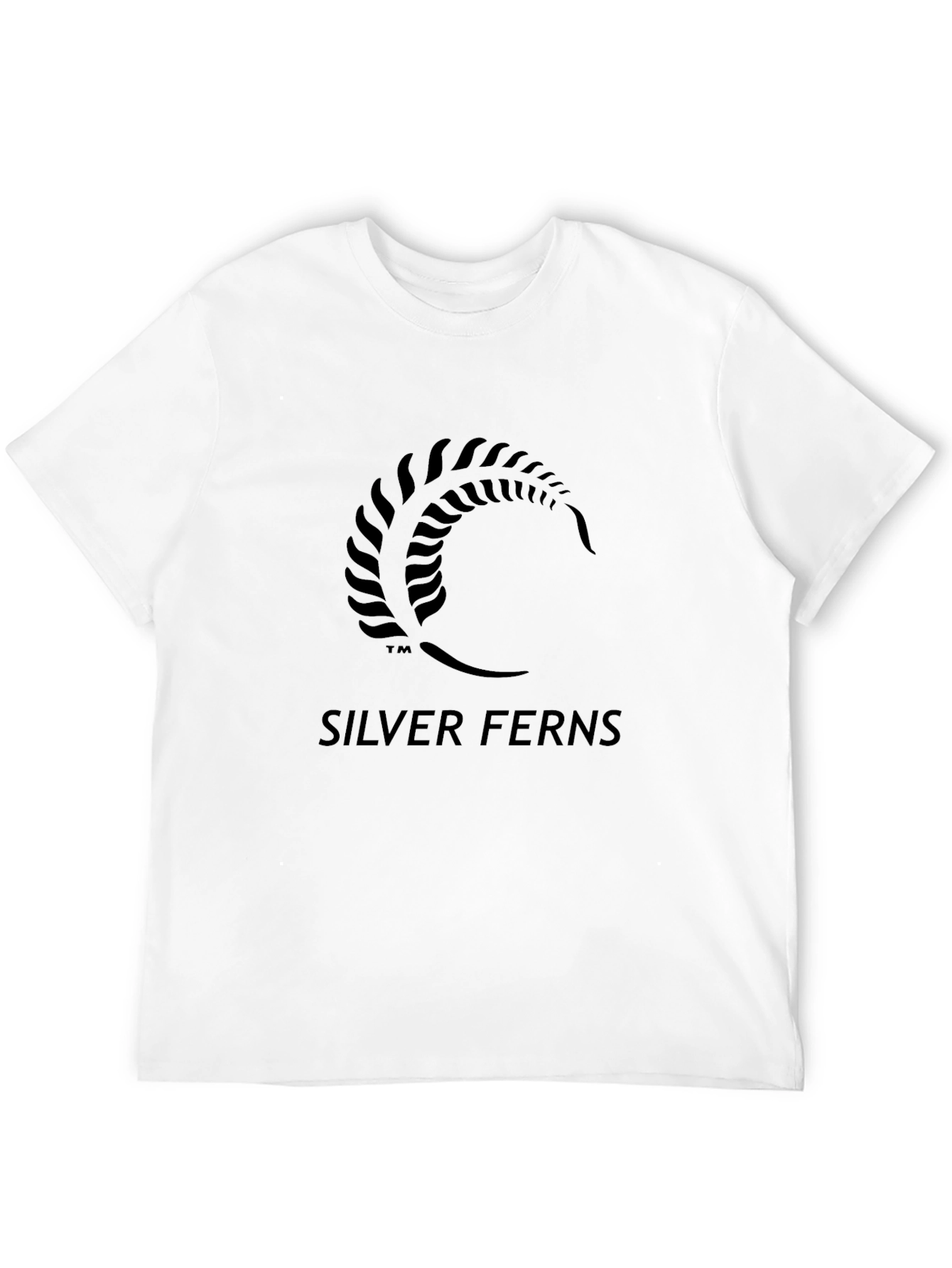 Black Silver Ferns Graphic T-Shirt