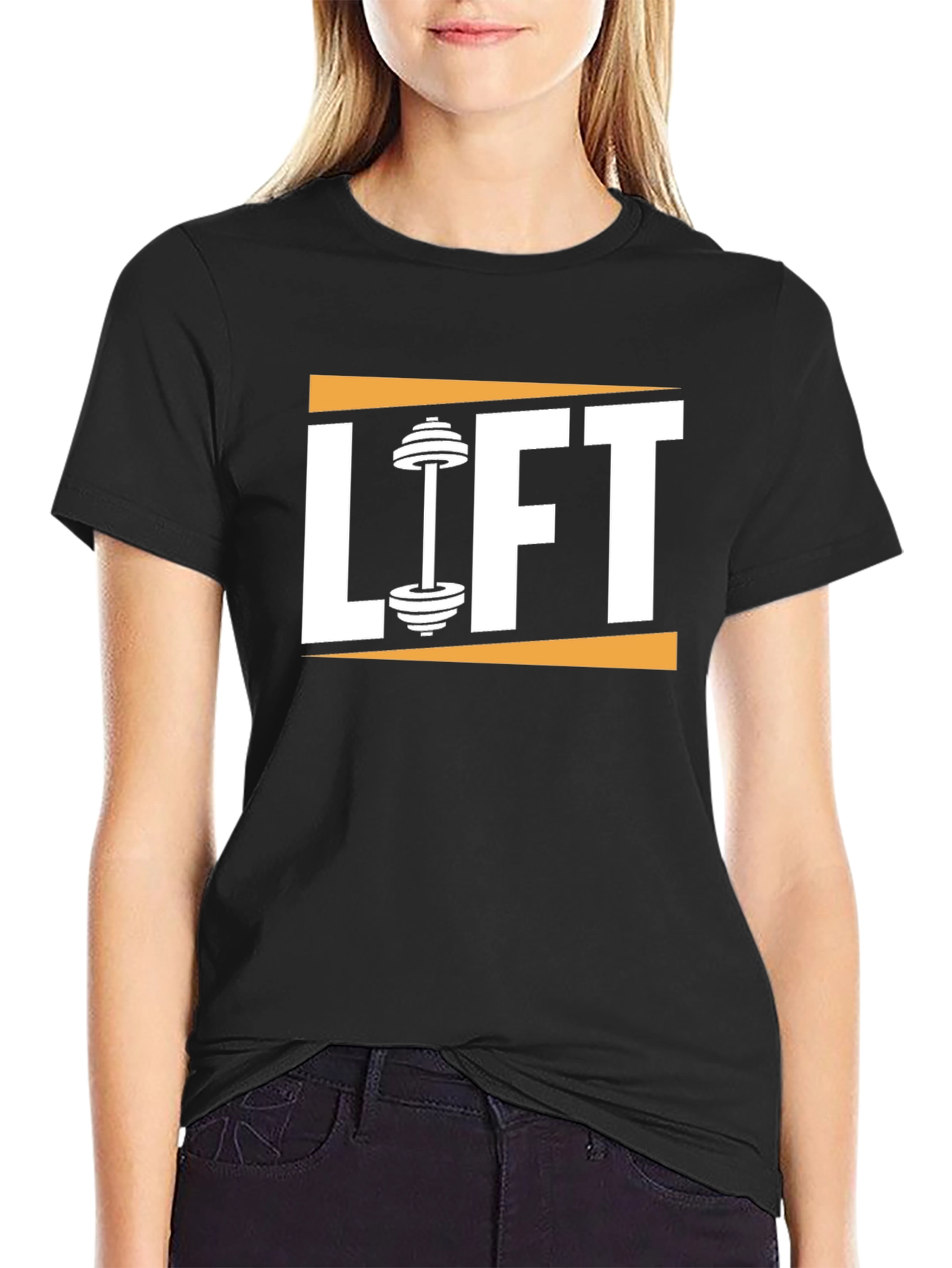 Lift Weights Graphic Tee - Black Cotton