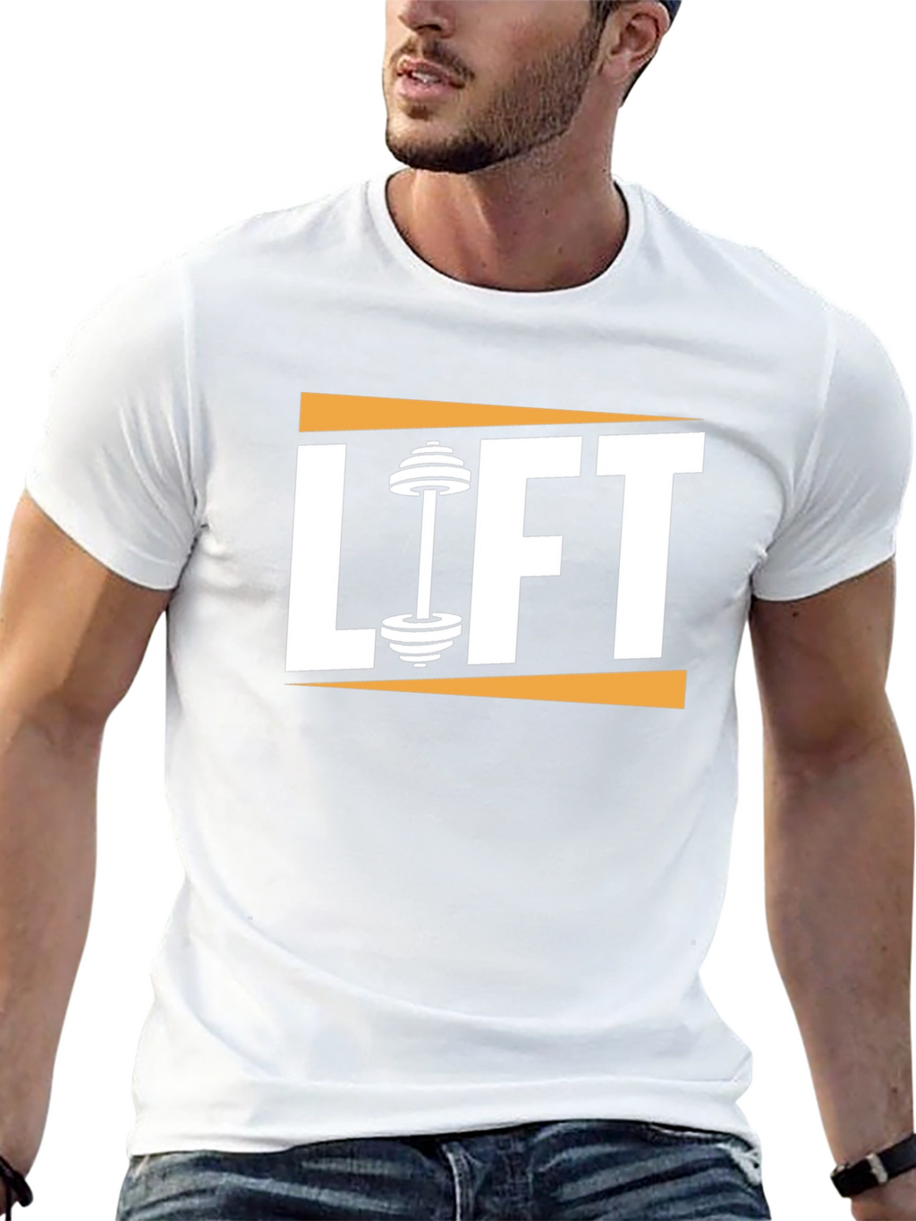 Lift Weights Graphic Tee - Black Cotton