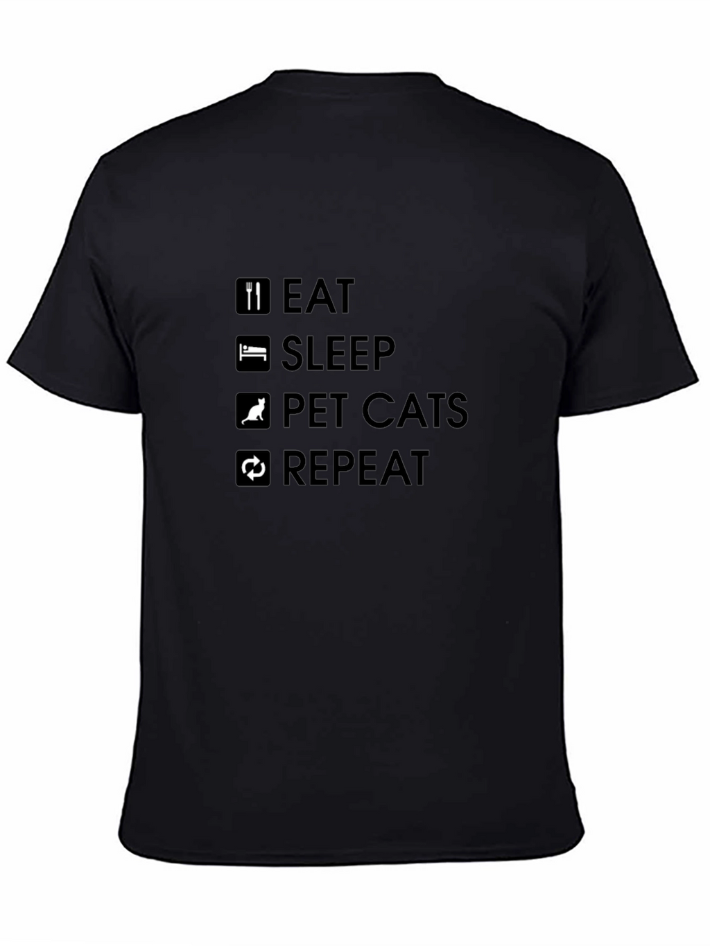 Eat Sleep Pet Cats Repeat T-Shirt