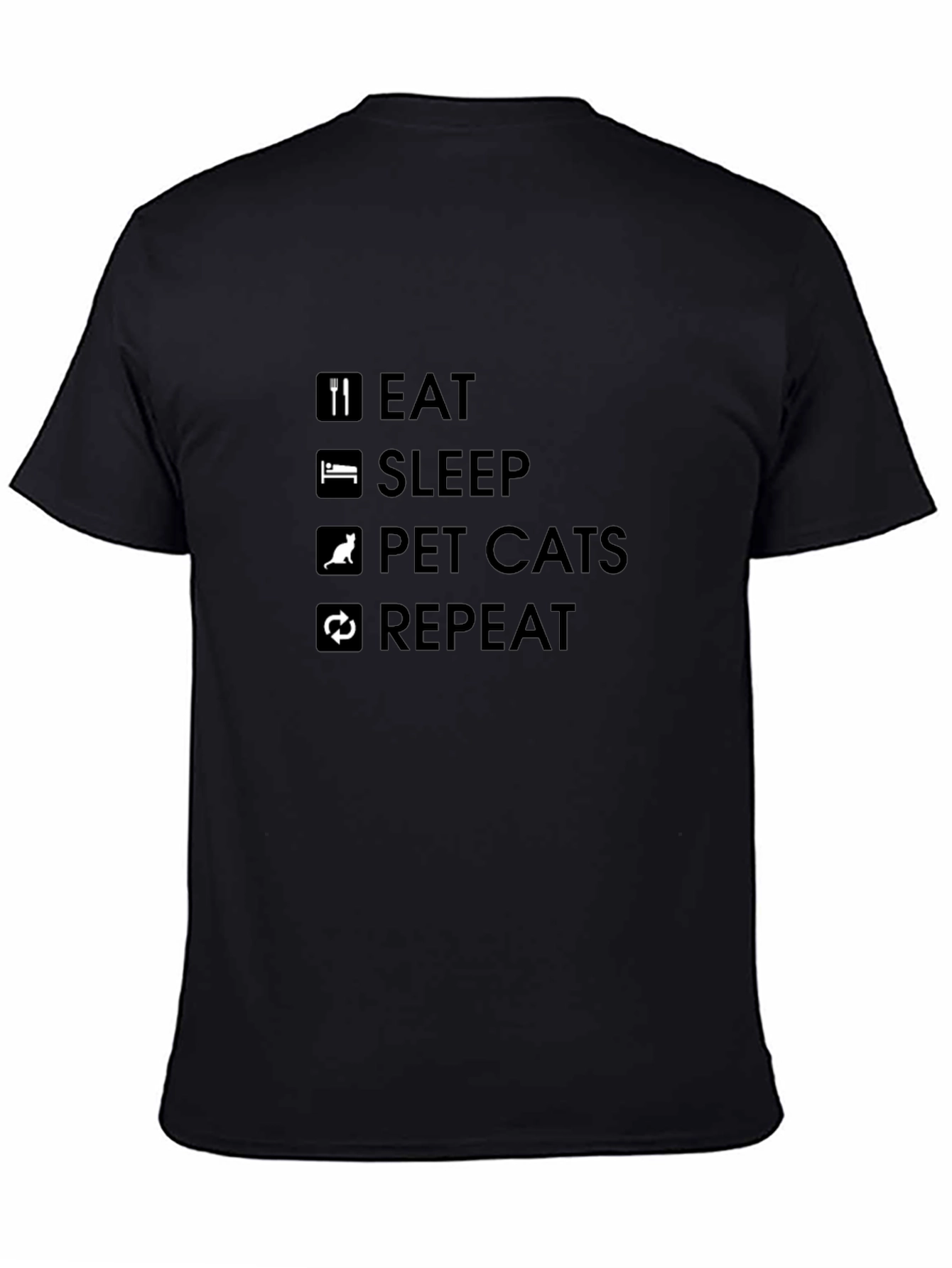 Eat Sleep Pet Cats Repeat T-Shirt