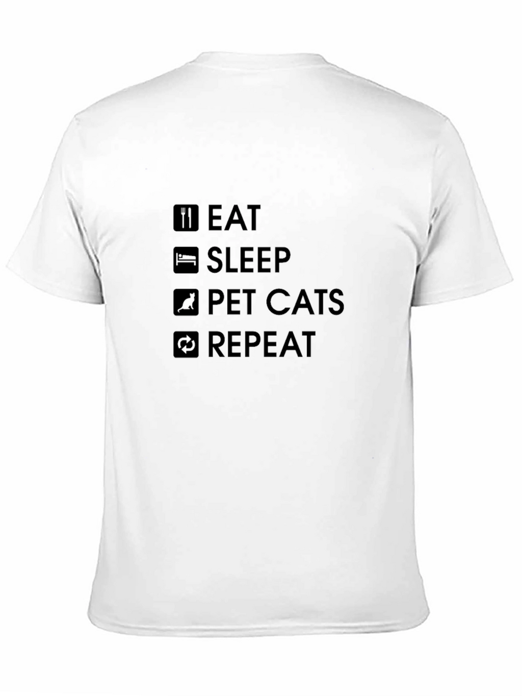Eat Sleep Pet Cats Repeat T-Shirt